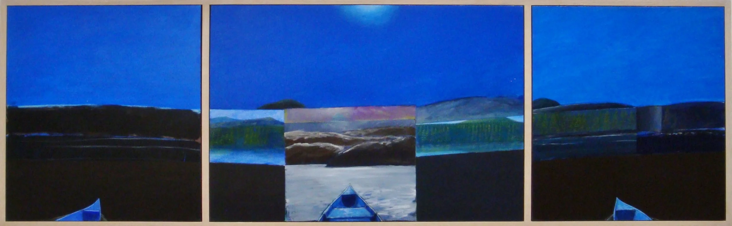 Turlough's Canoe - acrylic on panel - 25.75x82 - $7000.JPG