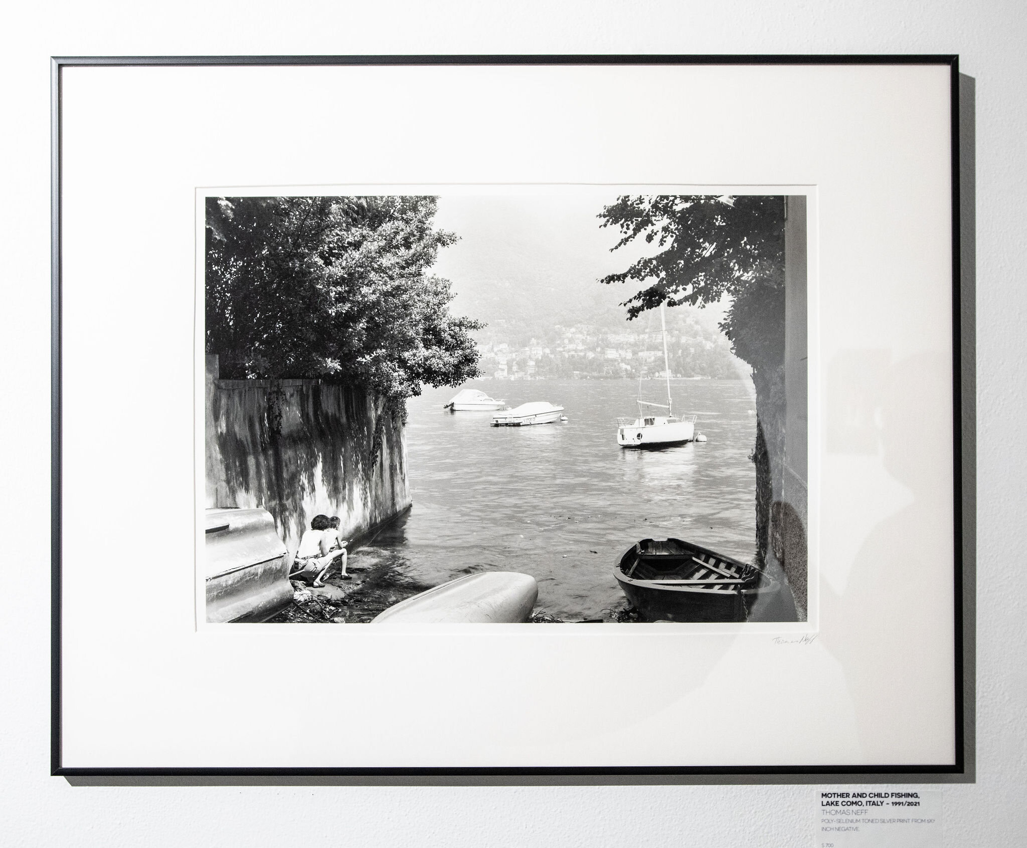 Mother and Child Fishing, Lake Como, Italy - 1991/2021