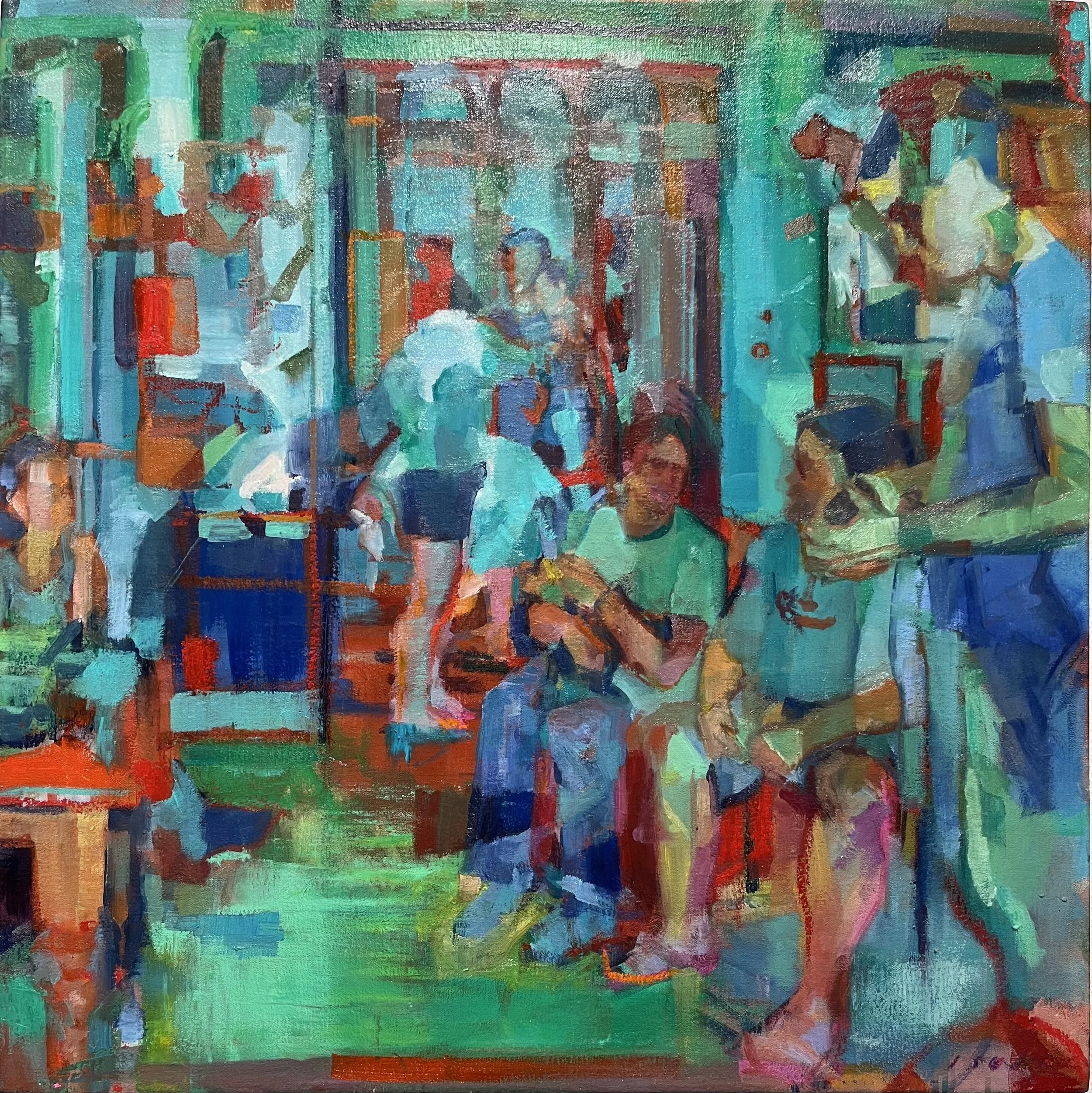 Isoko Onodera Green and Red 24x24 2000.JPG