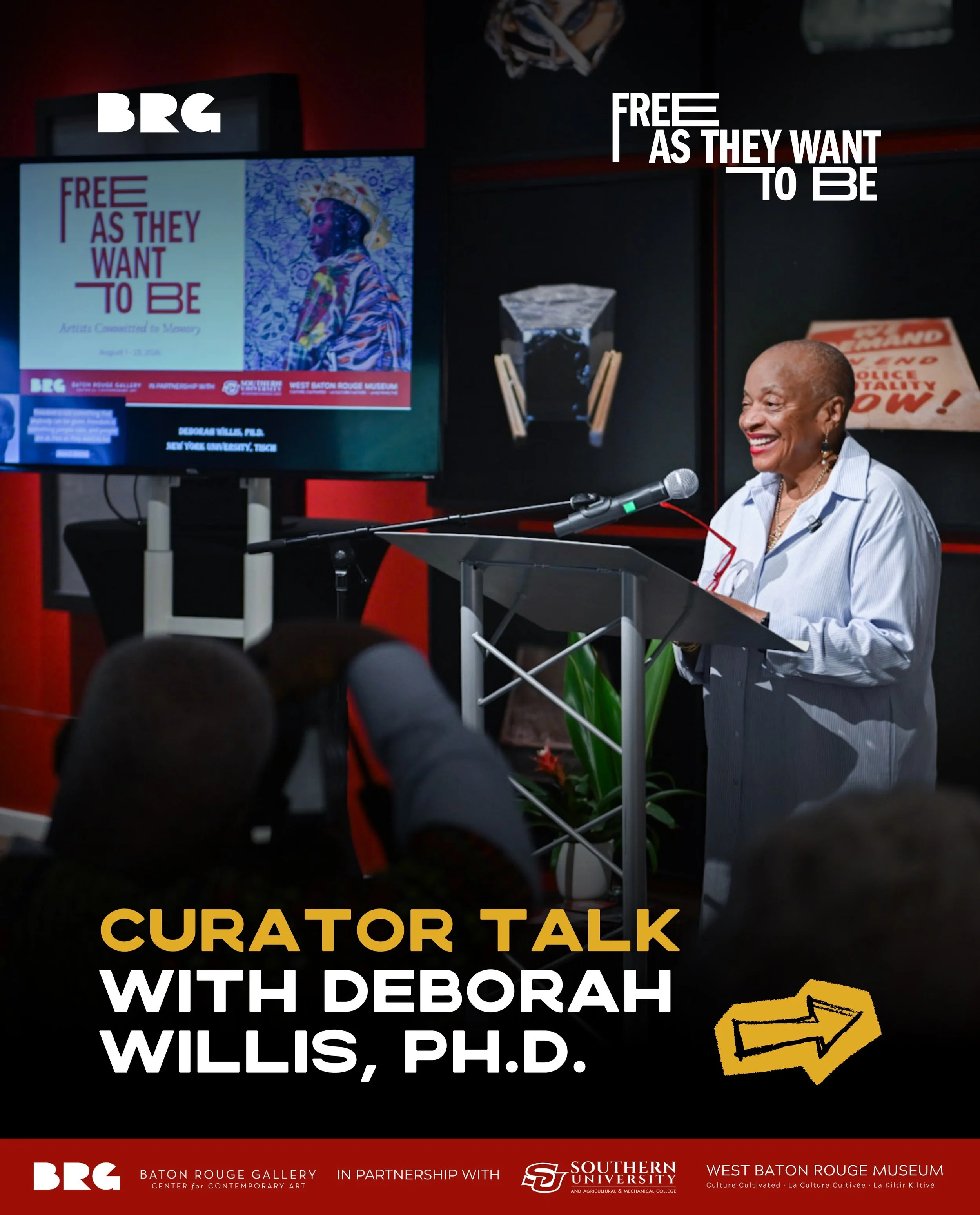 Thank you to everyone who joined us last Sunday, August 9th for our Curator Talk with Deborah Willis, Ph.D., co-curator of &ldquo;Free as they want to be: Artists Committed to Memory&rdquo;. It was a pleasure learning more about Deborah Willis and he