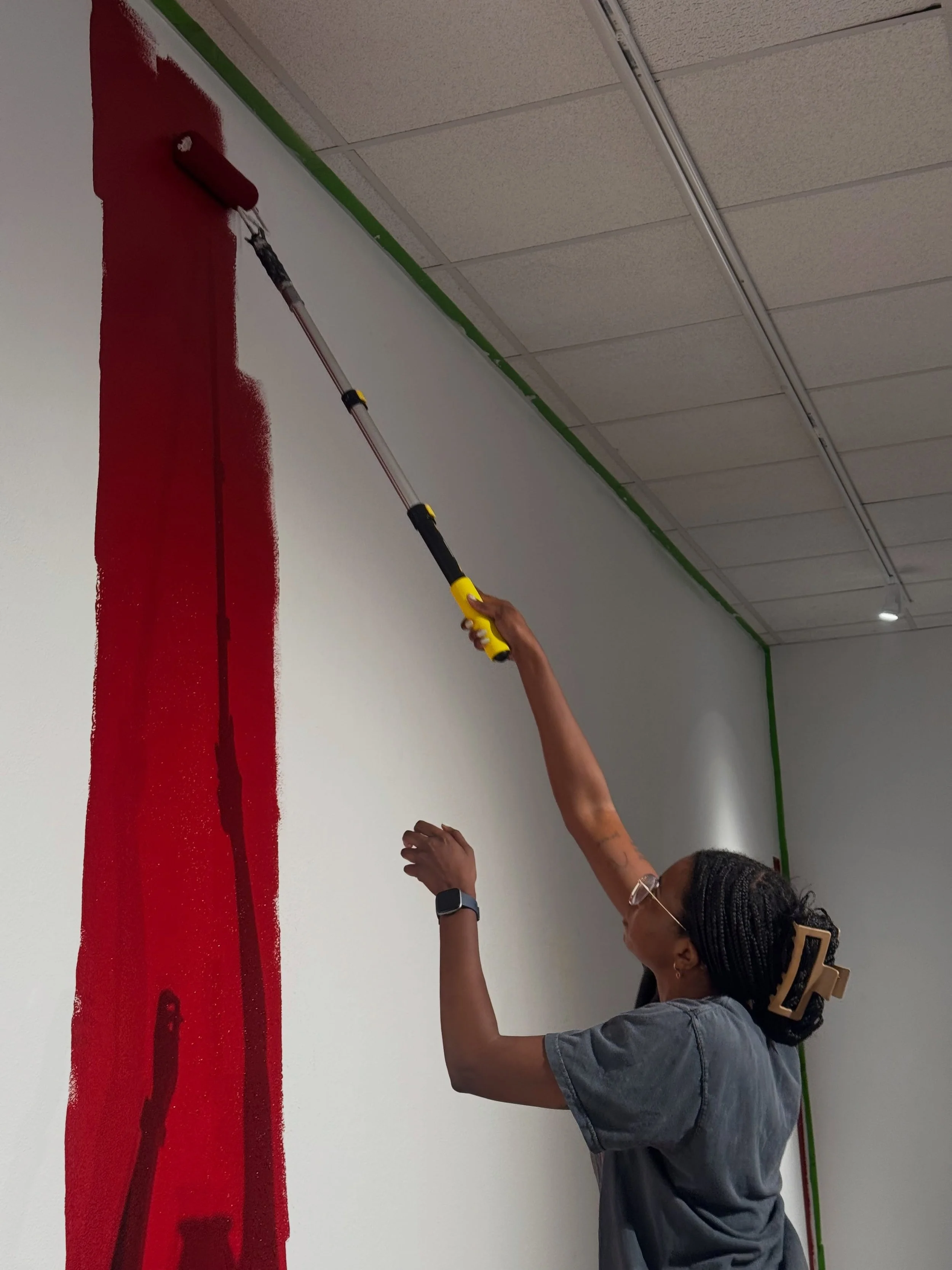 &ldquo;Teamwork makes the dream work,&rdquo; BRG edition. After four days of paint, spackle, screws, and cleats this month&rsquo;s exhibition is LIVE and we can&rsquo;t be more excited to share it all with YOU! Show opens TODAY 12-6pm! 

Exhibition H