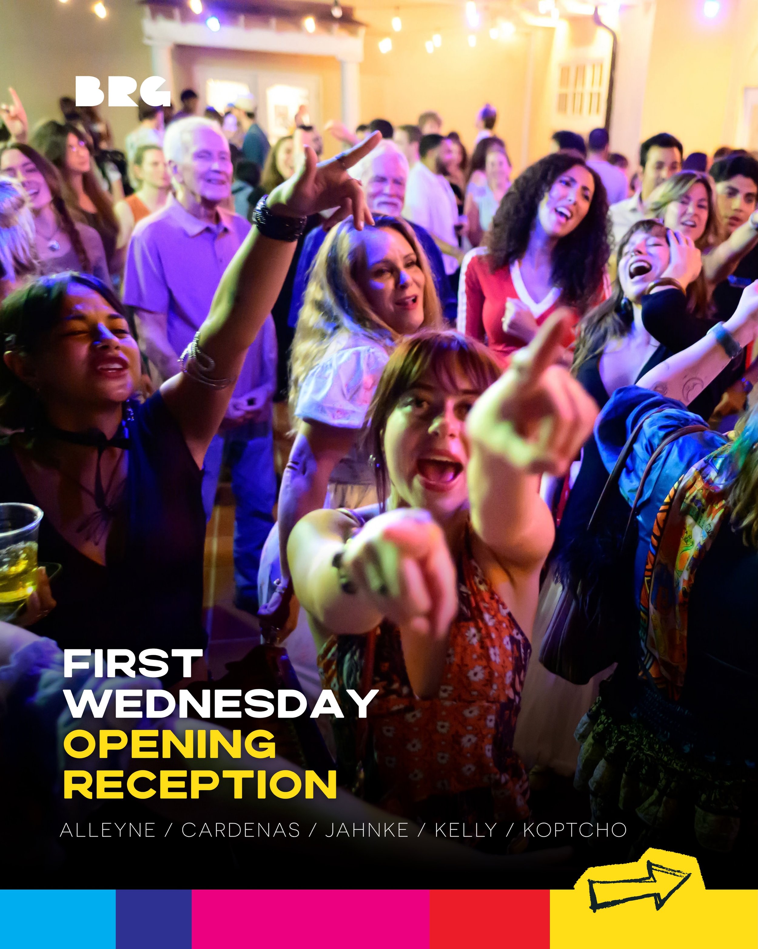 Another First Wednesday for the books! 💃🏻✨📸

Thank you to everyone who came out in support of this month&rsquo;s BRG exhibiting artists members John Alleyne (@johnalleyne_ ), Lauren Cardenas (@lc_pie), Ross Jahnke, Brian Kelly (@bfk0900) and Lesli