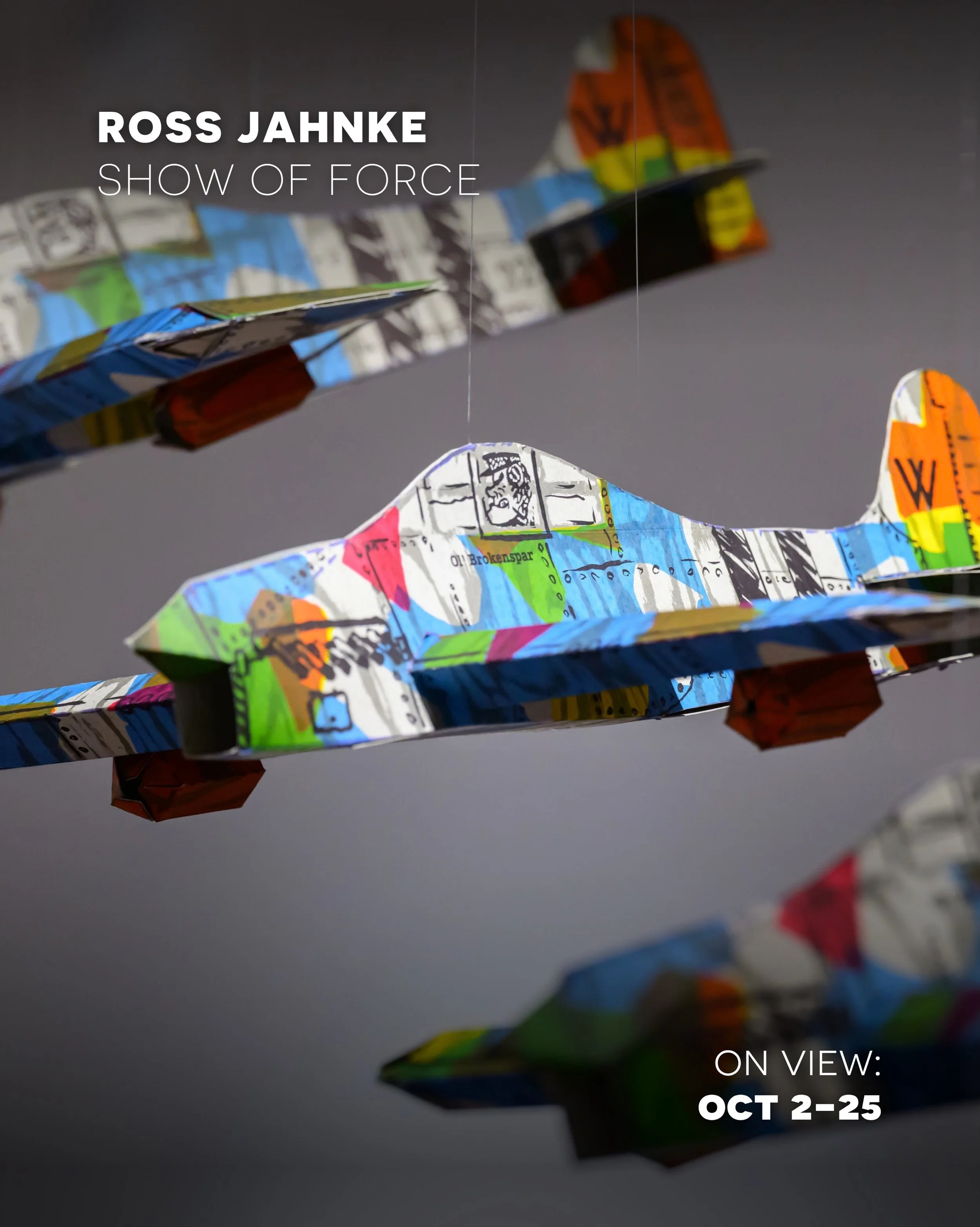 Current Exhibition
&ldquo;SHOW OF FORCE&rdquo; the newest bodies of work by BRG exhibiting artist member Ross Jahnke. 

On View Oct 2-25
Tuesday-Sunday, 12-6
Free &amp; open to all