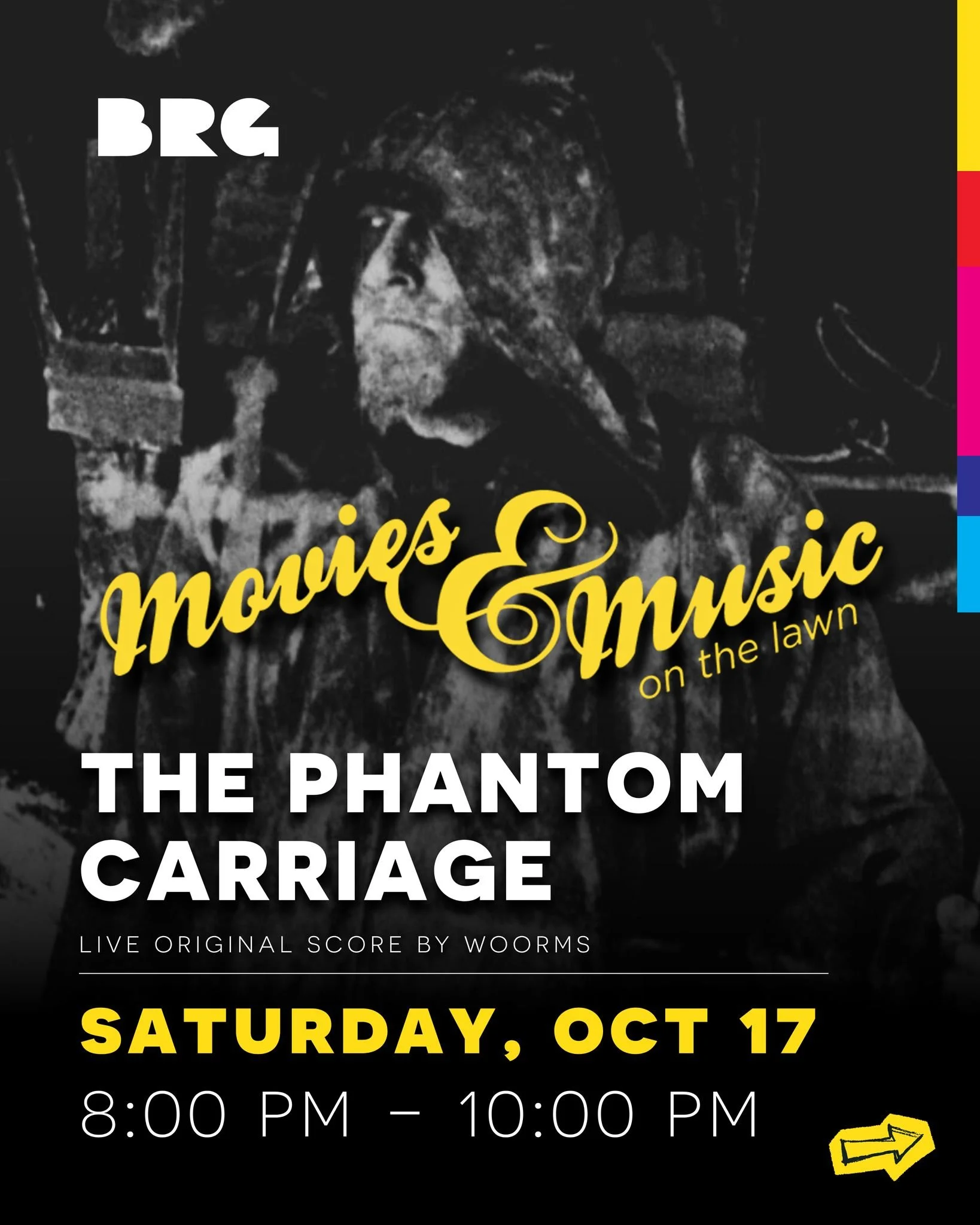 Tonight is the night Baton Rouge! Grab your jackets and picnic blankets and join us for our final Movies &amp;  Music for the Fall Season at 8PM, featuring the silent film "The Phantom Carriage" alongside a live original score by Baton Roug