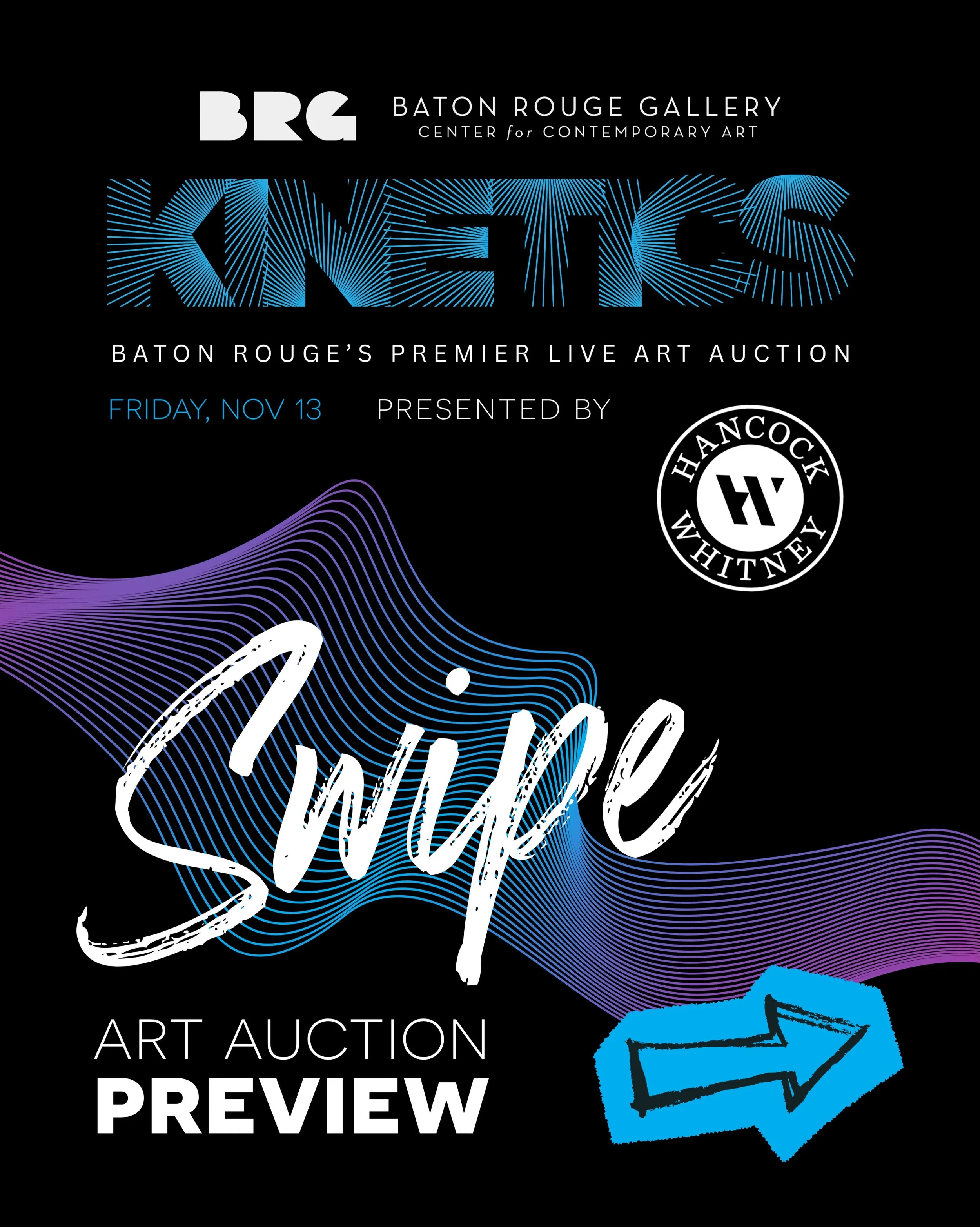 Your first look at the art on auction for this year&rsquo;s KINETICS, Baton Rouge&rsquo;s Premier Art Auction. 

Happening Friday, November 13, 7-11pm

Your ticket comes with small bites, an open bar, plus additional cocktail tastings from some of yo