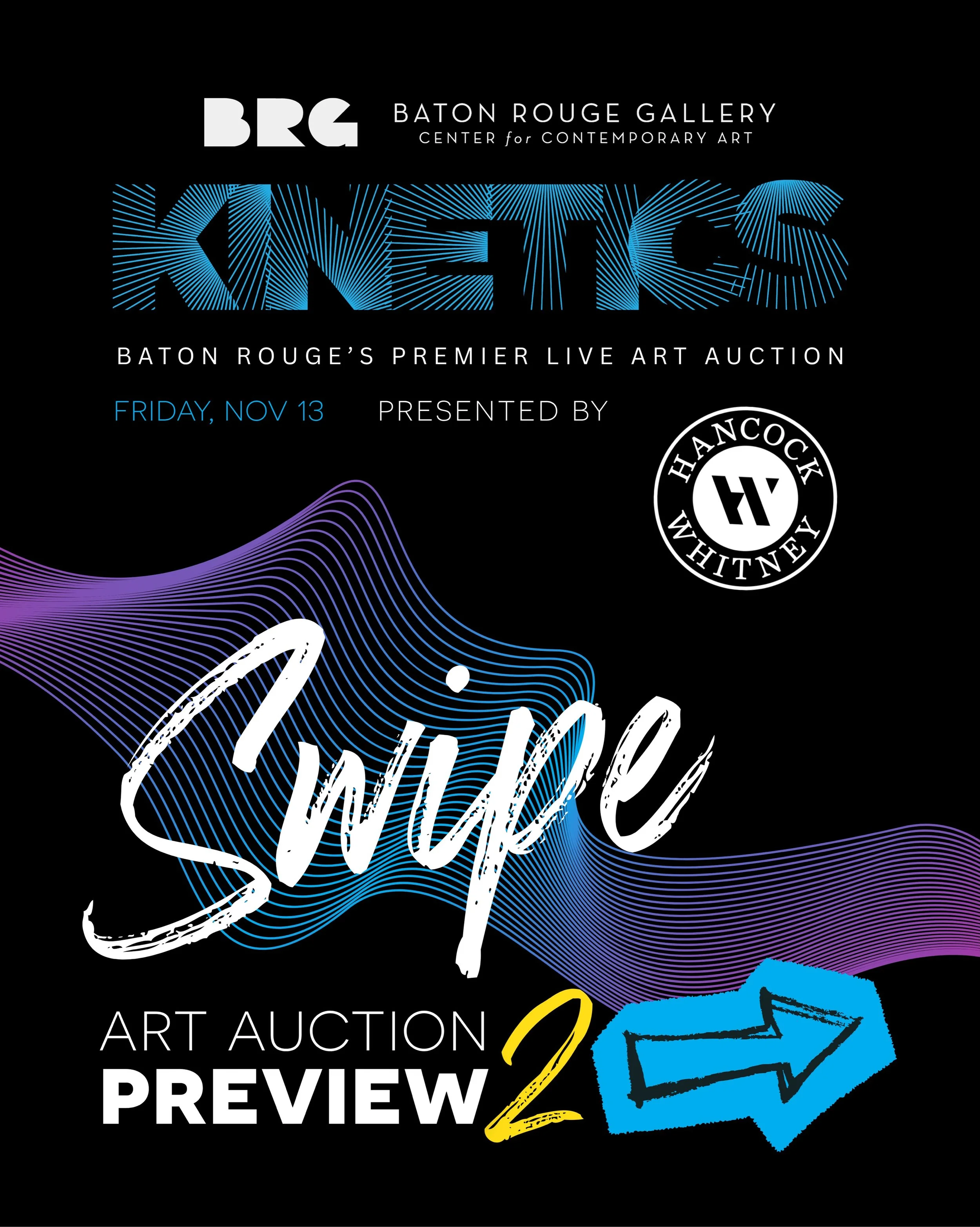 Your second preview of the 30+ original works on auction for this year&rsquo;s KINETICS, Baton Rouge&rsquo;s Premier Art Auction. See them for yourself in person now until the big night, 12-6pm, Tuesday-Sunday! 

Your ticket comes with small bites, a