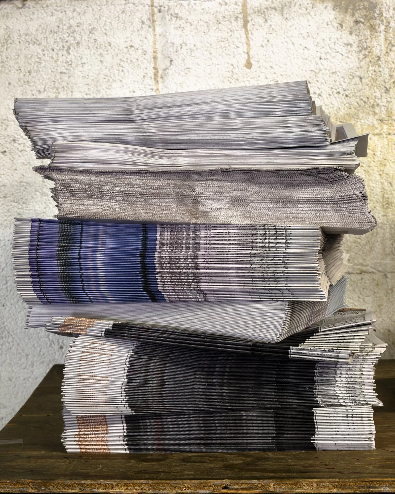 Newspaper Stack, Leader & Times, Liberal, KS, 2022