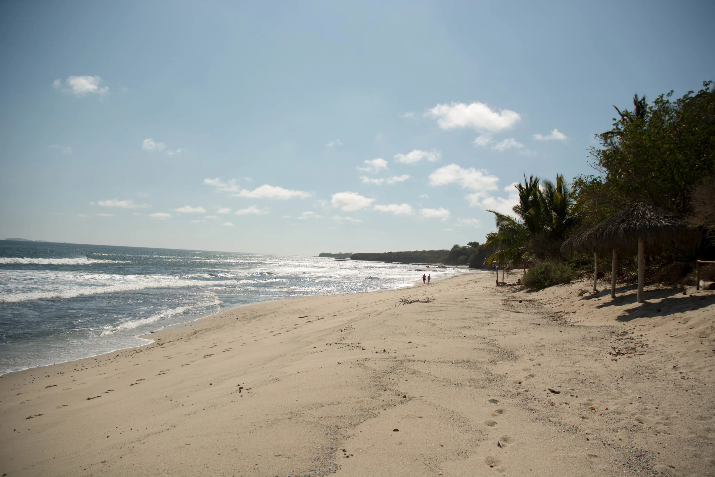 Beach for surfing and swimming..
