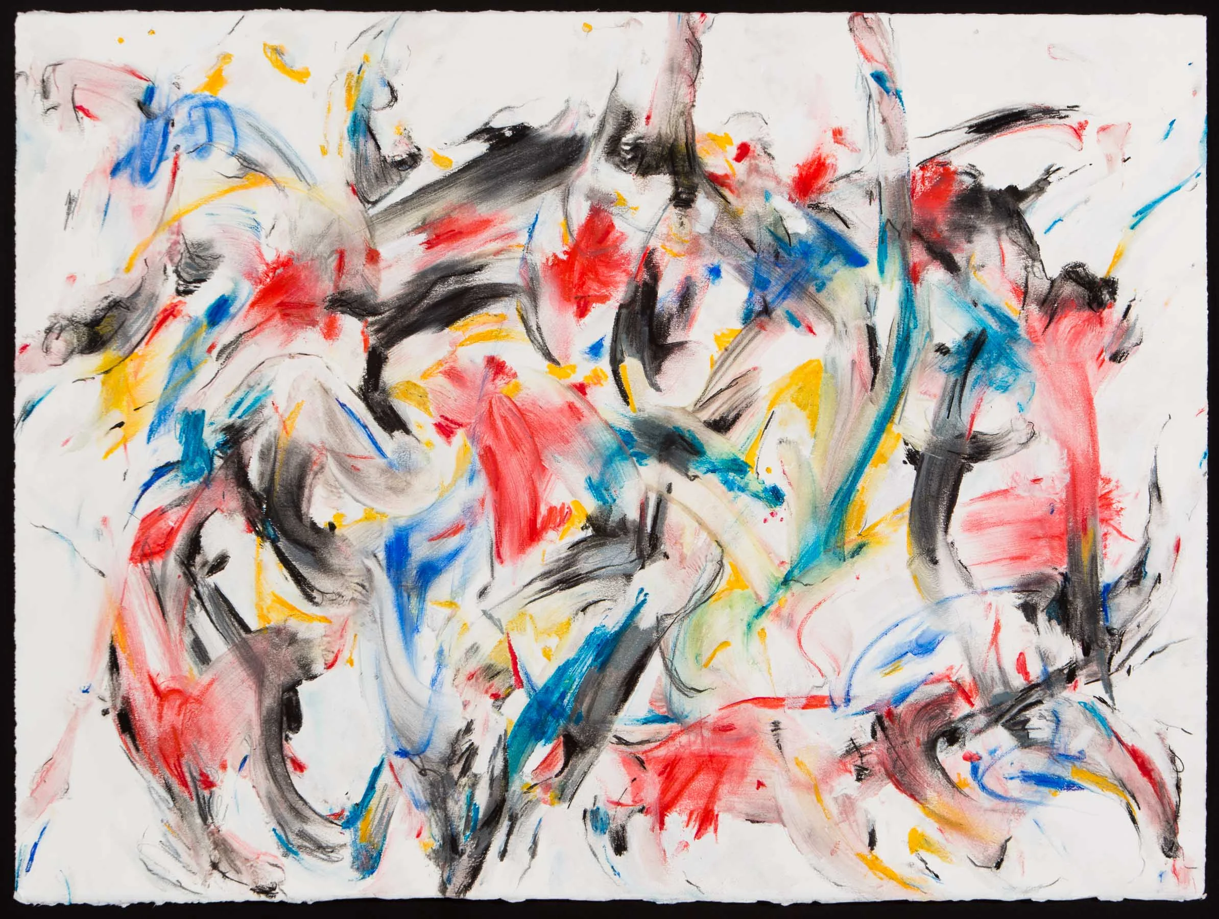 It's All, It's All (2016) mixed media on paper 22 x 30"