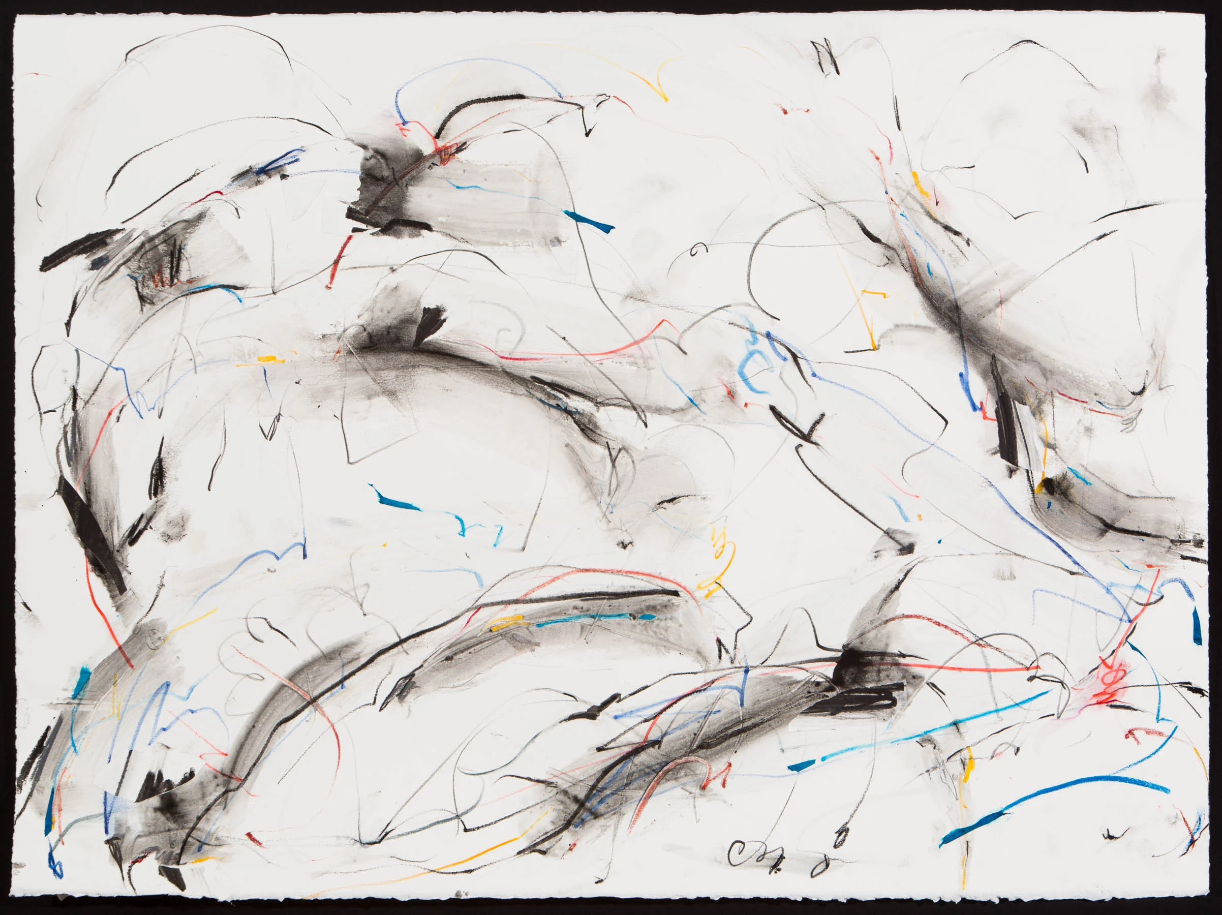 Touch-Based/Collage mixed media and collage on paper 22 x 30"