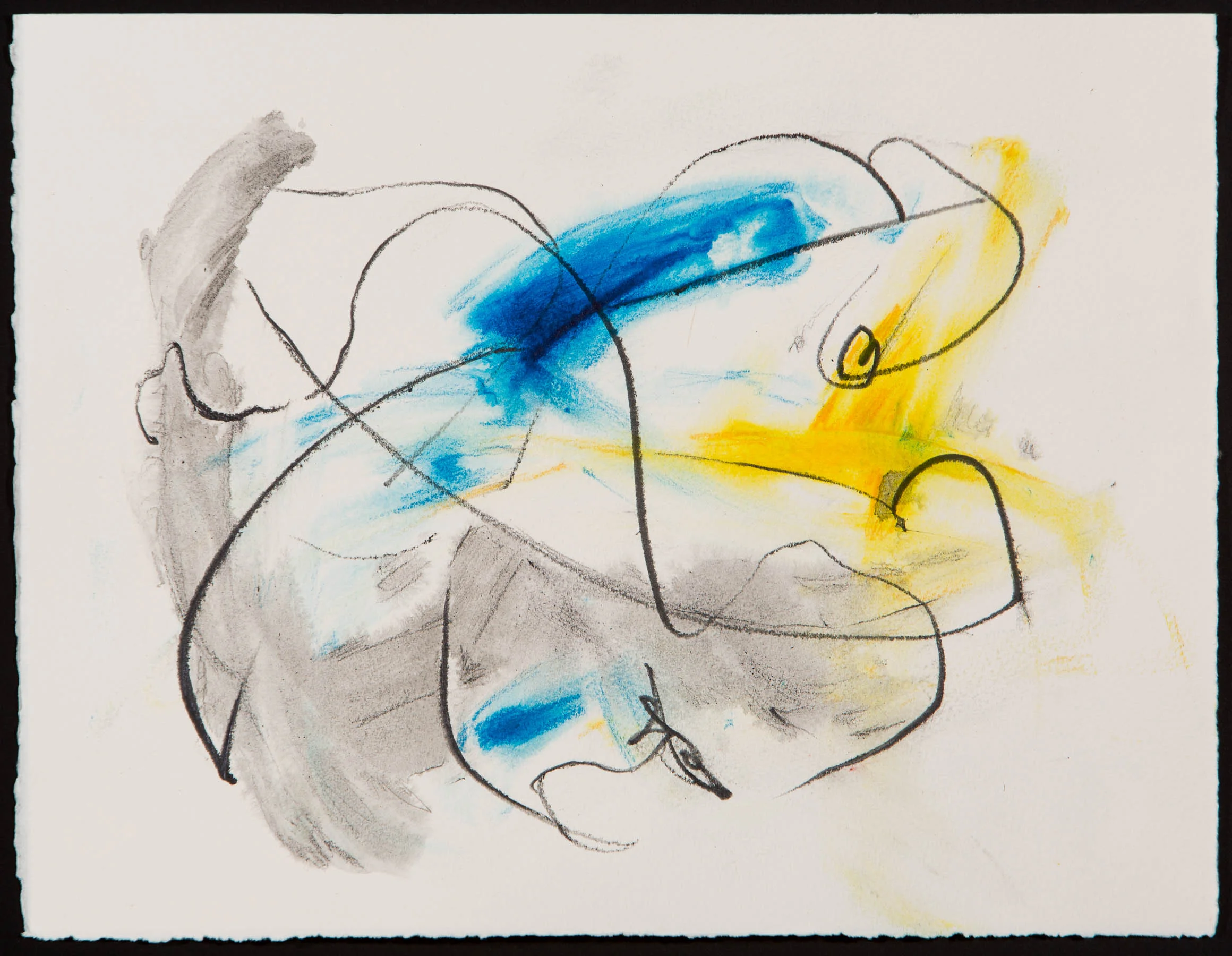 Composition in Music 3 (2016) mixed media on paper 10 x 13"