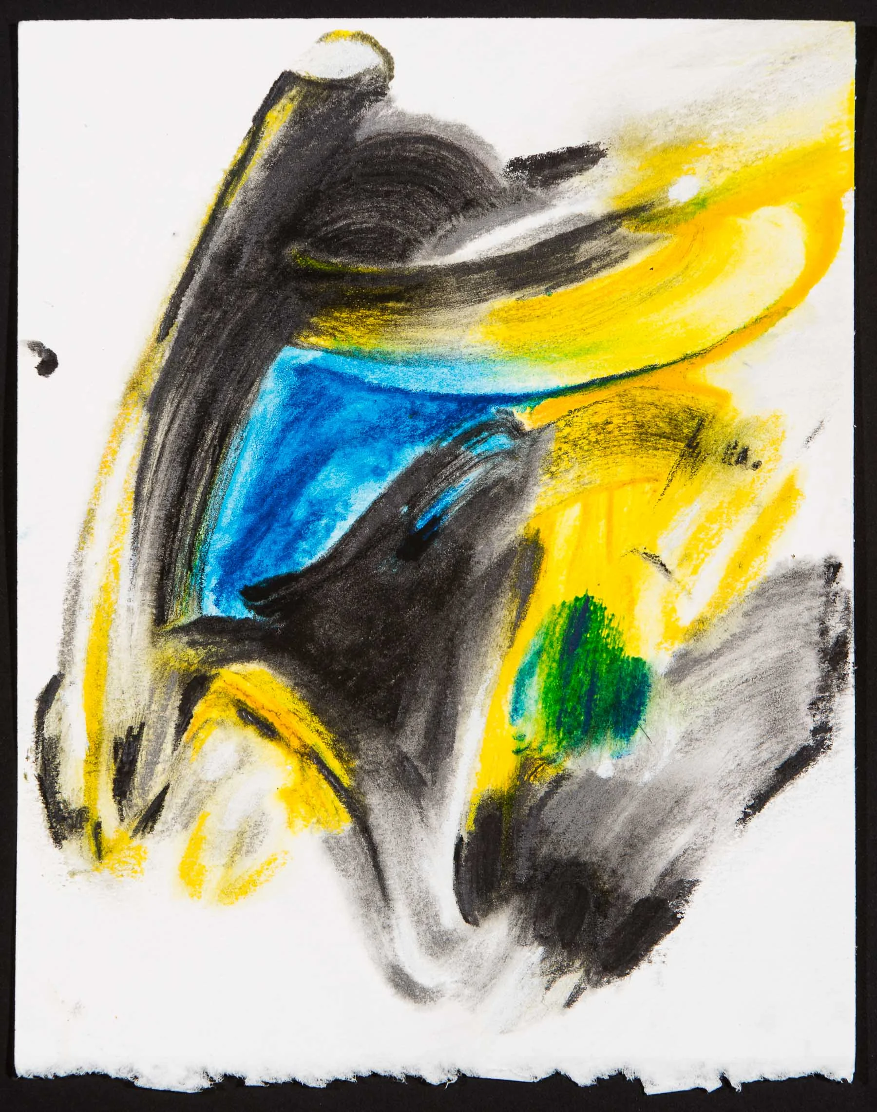 Ges/sw52 (2016) mixed media on paper approx 7 x 9"