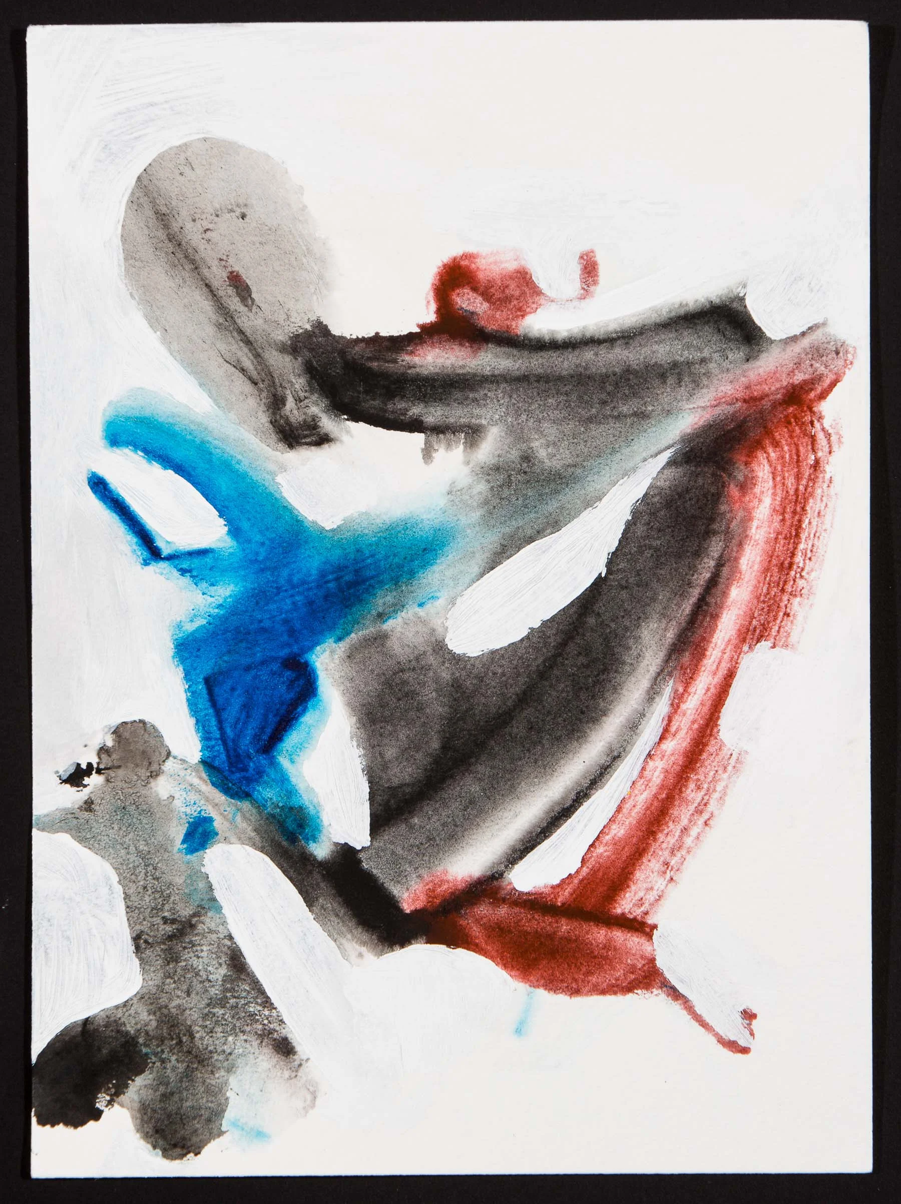Ges/Sw/Red 2 57 (2016) mixed media on paper 7 x 9"