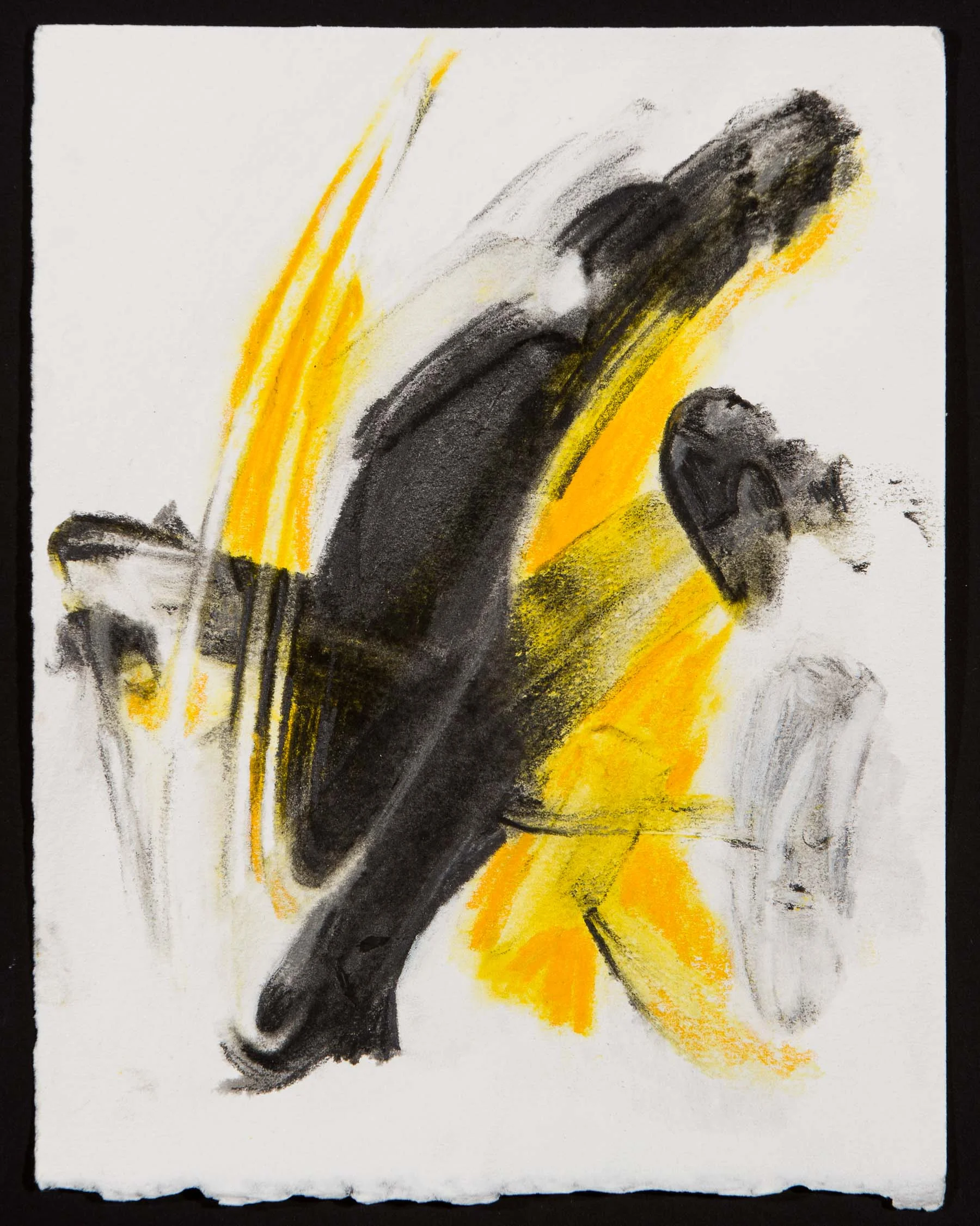 Ges/ Sw 66 (2016) mixed media on paper, 7 x 9"