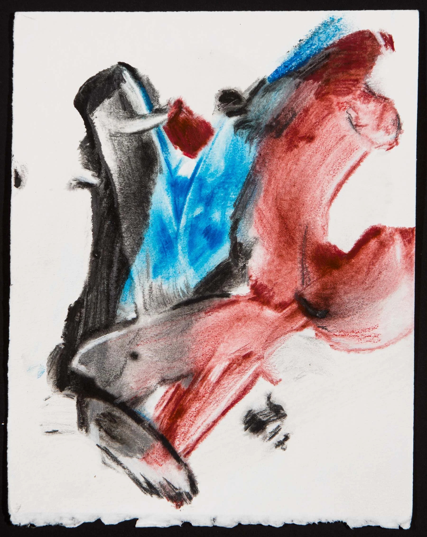 Ges/Sw 57 (2016) mixed media on paper 7 x 9"