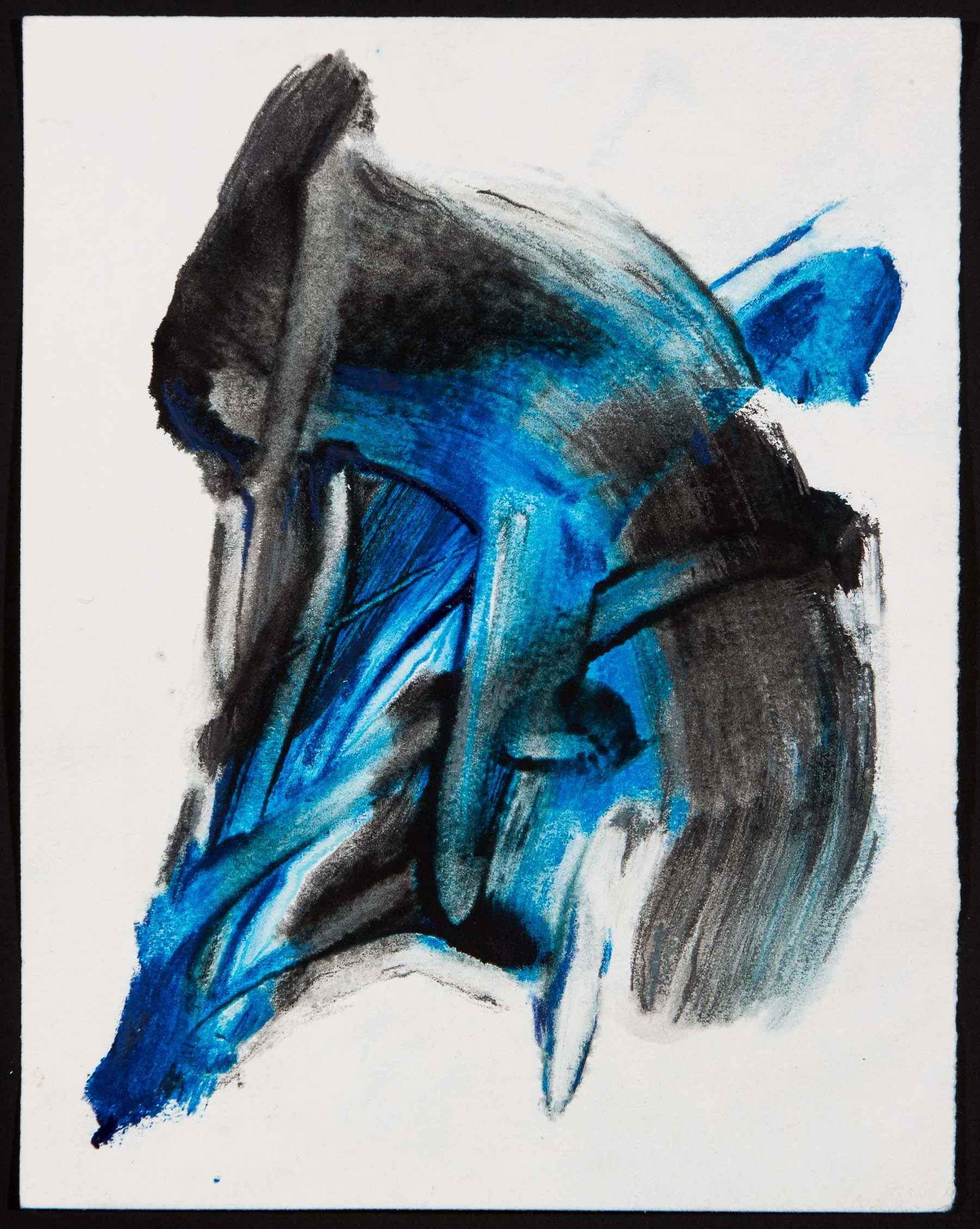 Ges/Sw 47 (2016) mixed media on paper 7 x 9"
