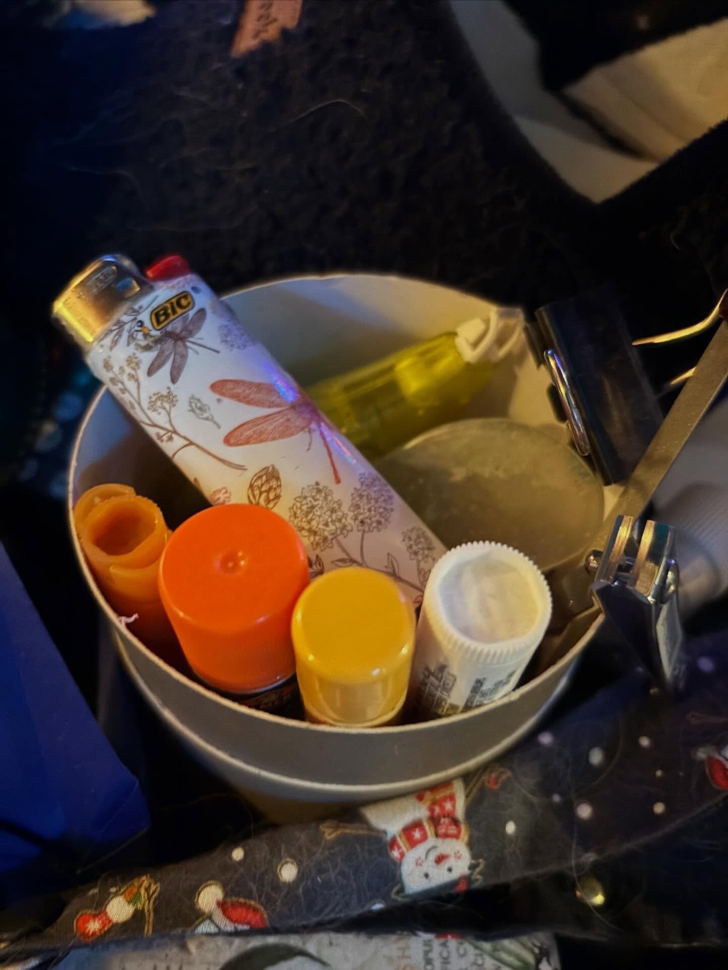 I call this lip balm roulette. One of these things is a glue stick.