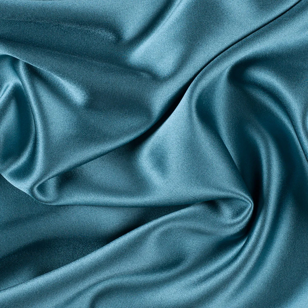 8000M196 45 Wide 100/% Silk Crepe Back Satin Black by the yard