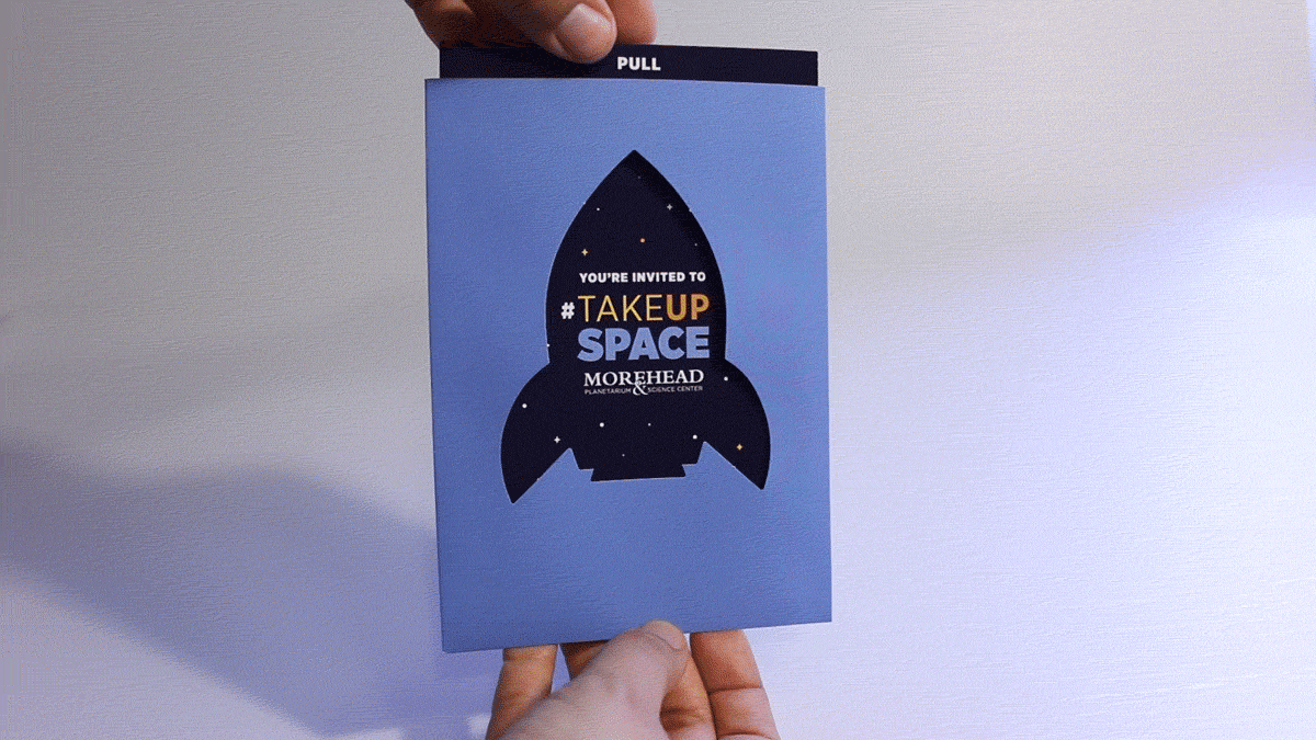 The #TakeUpSpace invitation in action!
