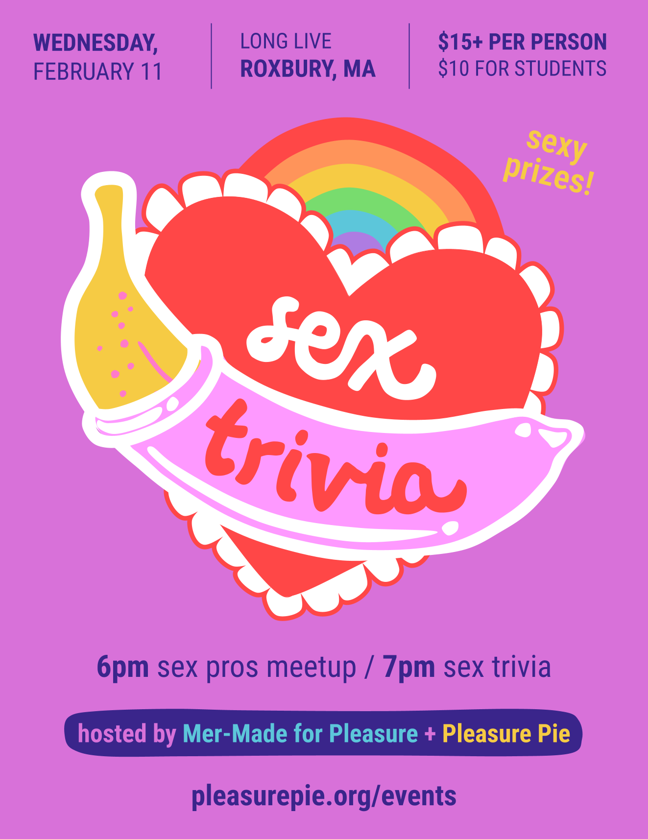 Sex Trivia at Long Live Beerworks on Wednesday, February 11th.
