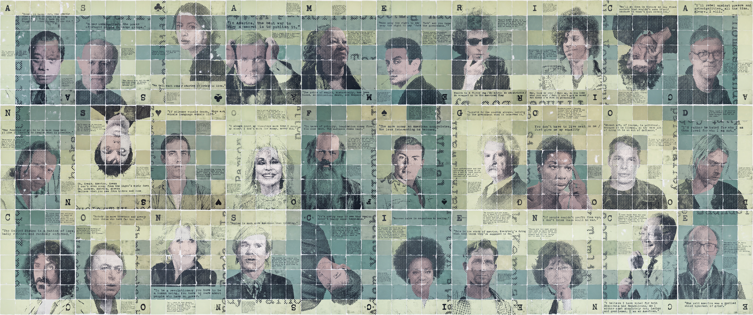 Image of Jamey's new mural, entitled "As American of Good Conscience"