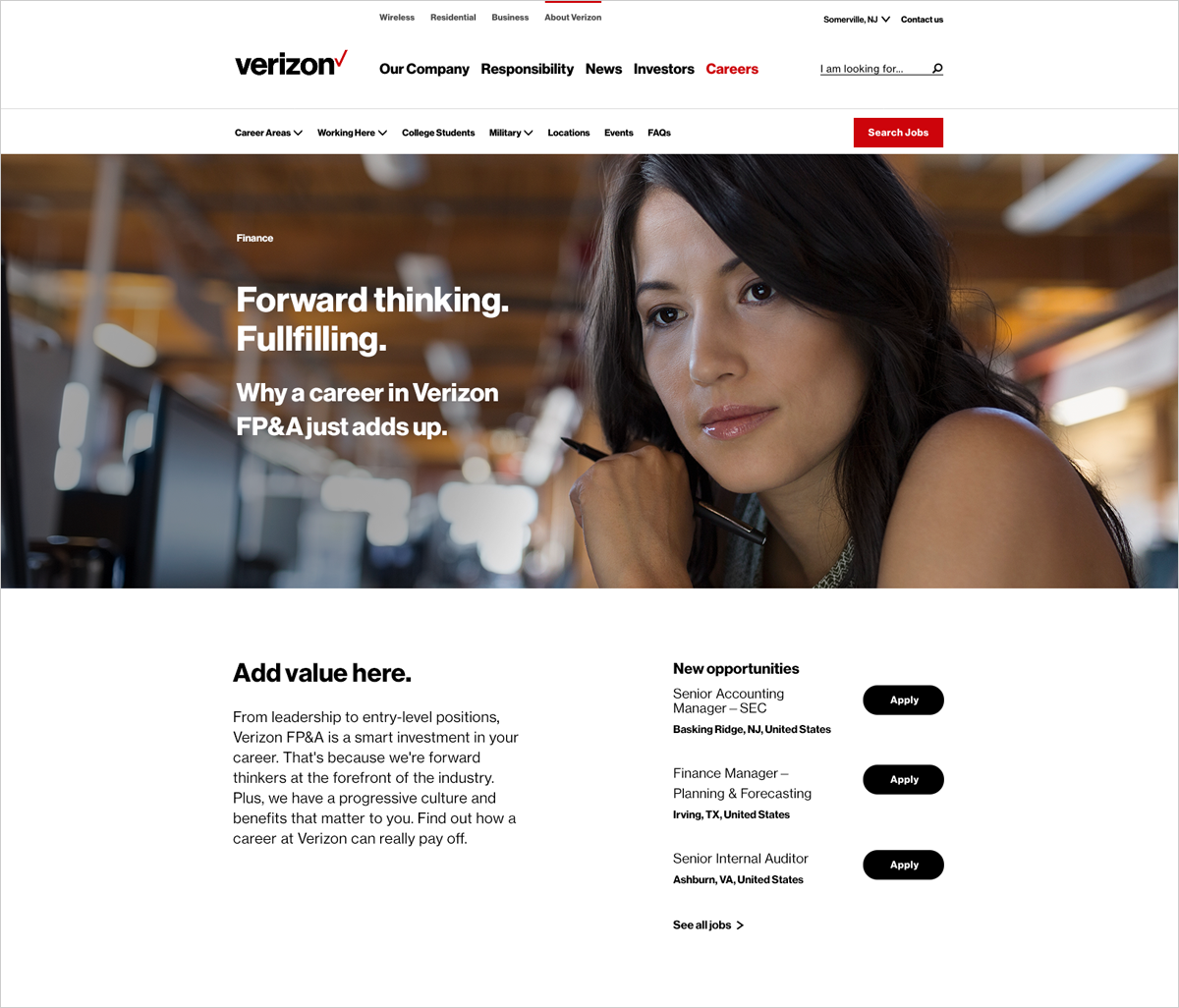 FP&A Landing Page
