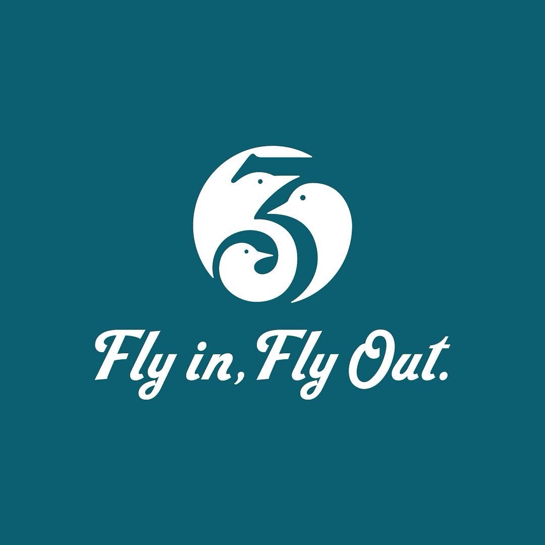 Logo design for @threelittlebirdsssi Fly In, Fly Out. New to the pier village on #stsimonisland. A Gowen family brand.