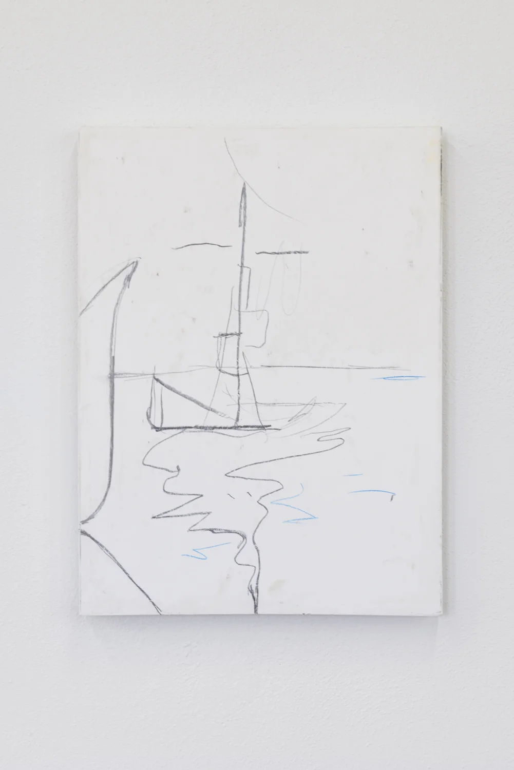 Why New French Art Is Lousy , 2017 Pencil and colored pencil on plaster 60 x 45 x 6 cm ; 23 2/3 x 17 3/4 x 2 1/3 in
