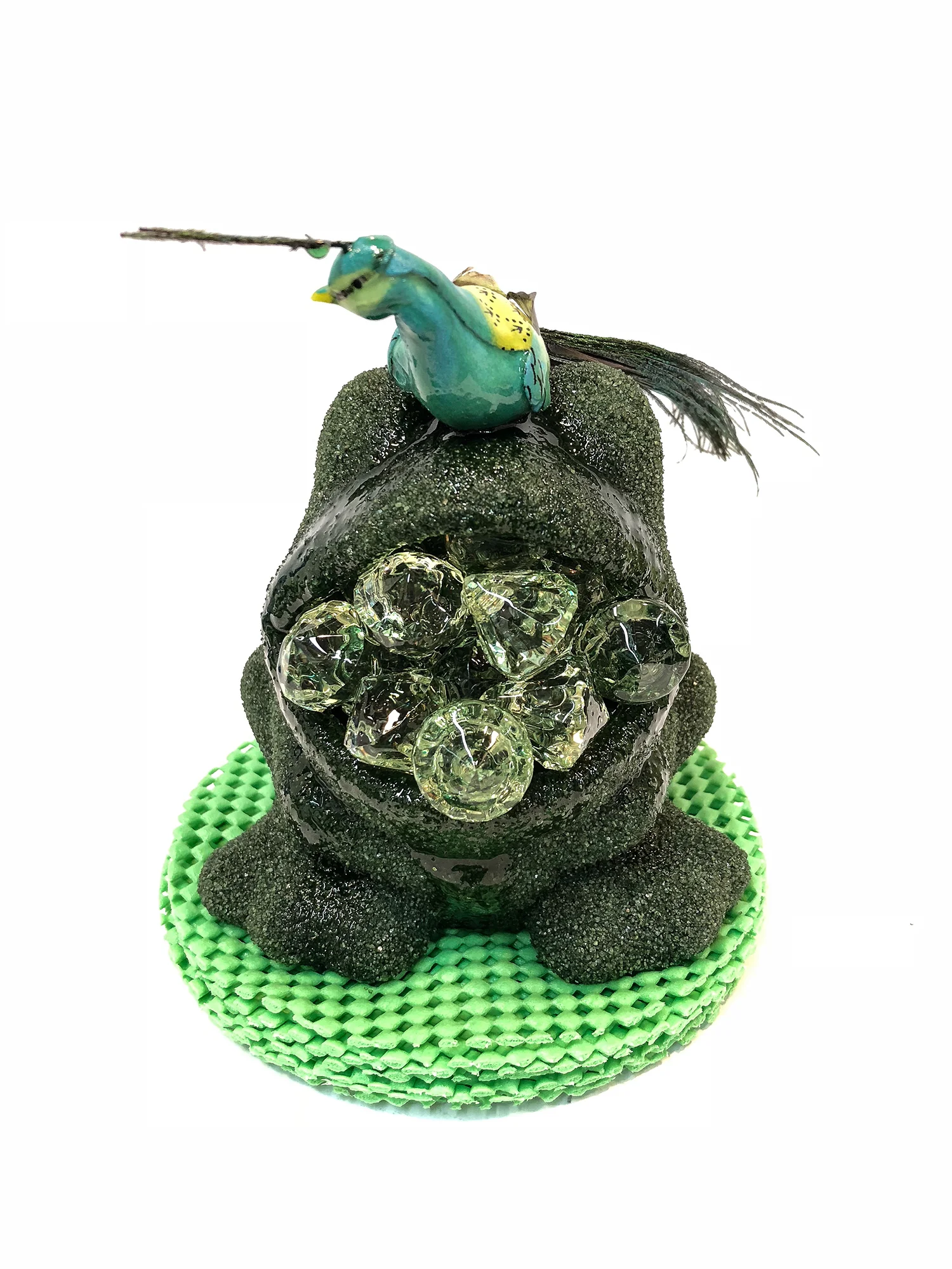 Frog of Fortune 7 (Diamonds and Peacock), 2018