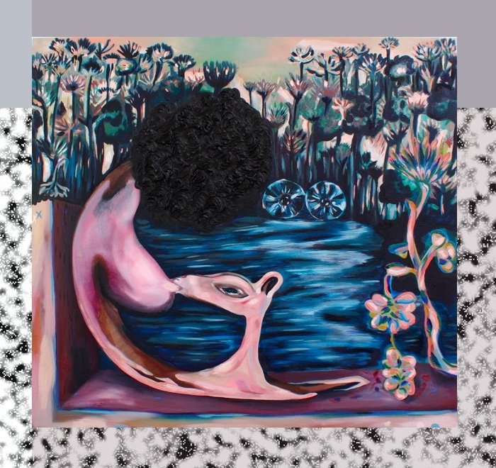 “Moon” by Amanda Boulos , oil on Canvas on Panel   View Paintings  