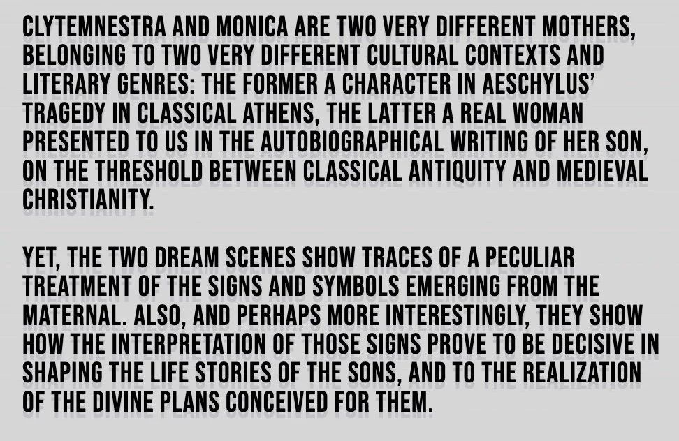  “The Dreams of the Mother” by Professor Guilia Chesi (Humboldt Universitat Berlin) and Francesco Gusti (ICI Berlin).   Read the Essay  