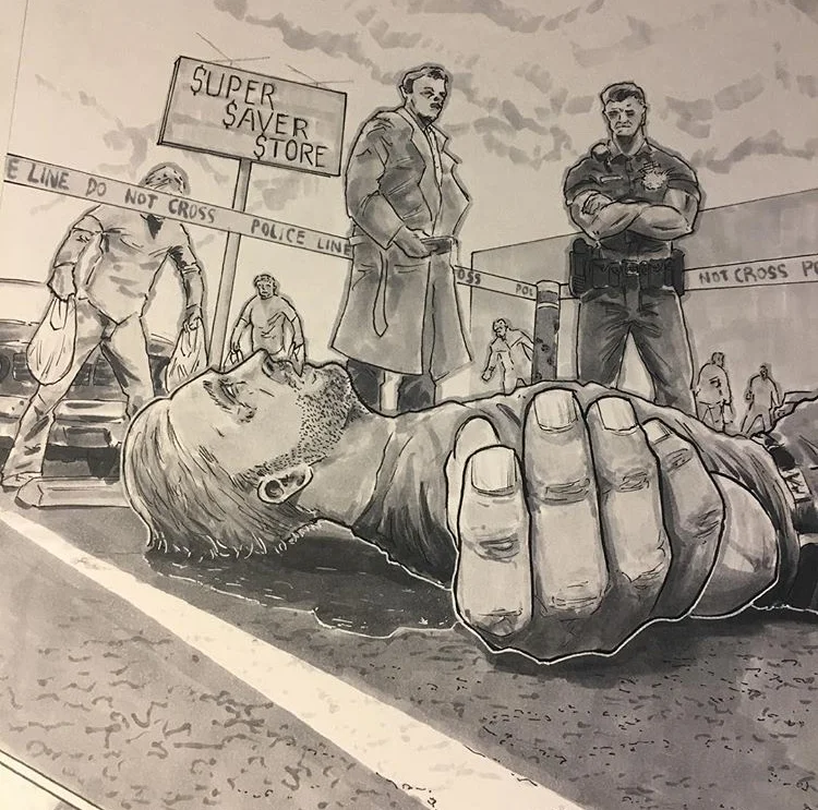 After 26 publications, Chad draws himself in this panel....