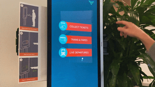 Ultraleap Touchless Ticket Machine