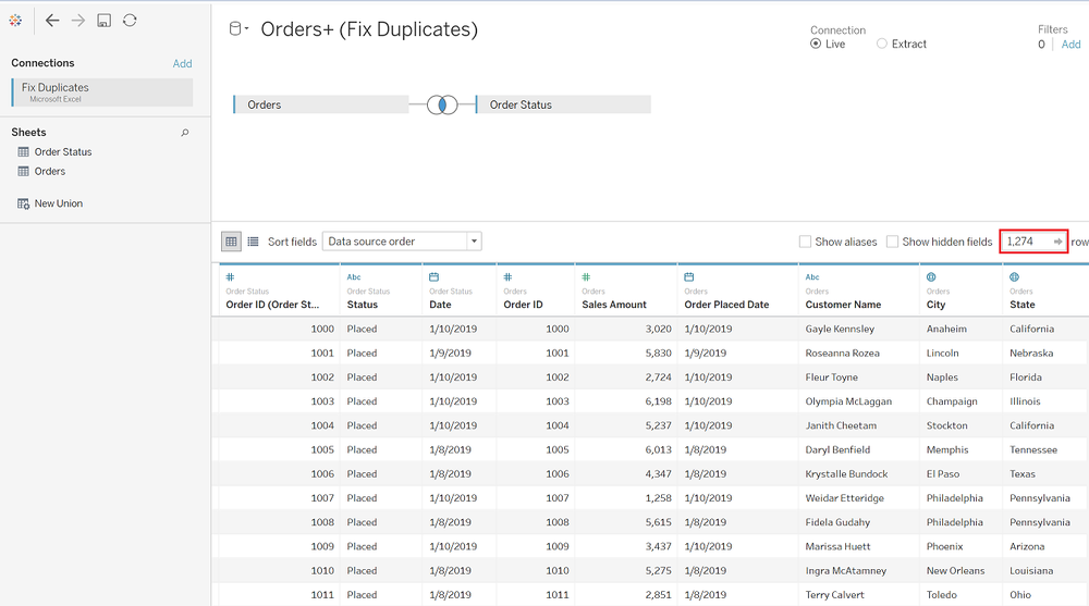 Fixing Duplicate Records in Tableau — OneNumber
