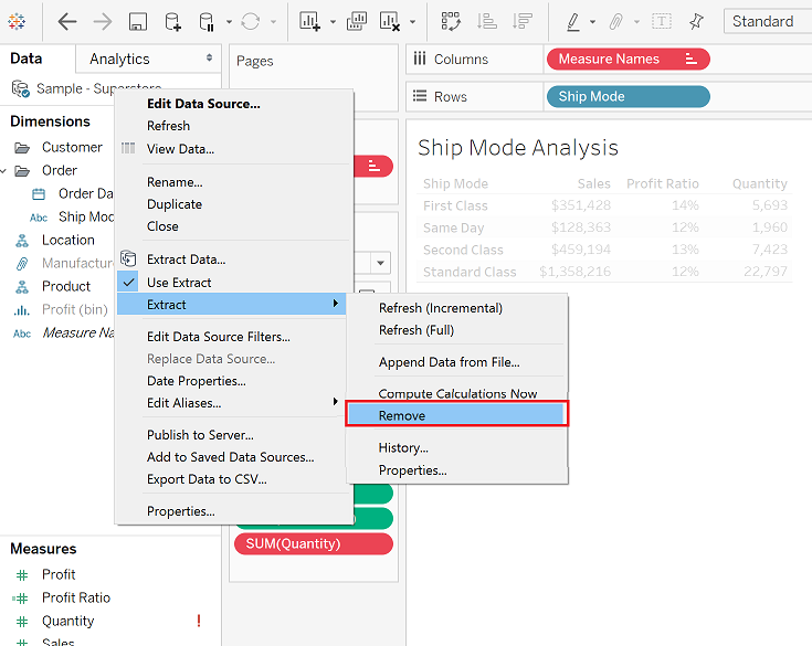 Common Tableau Extract Errors — OneNumber