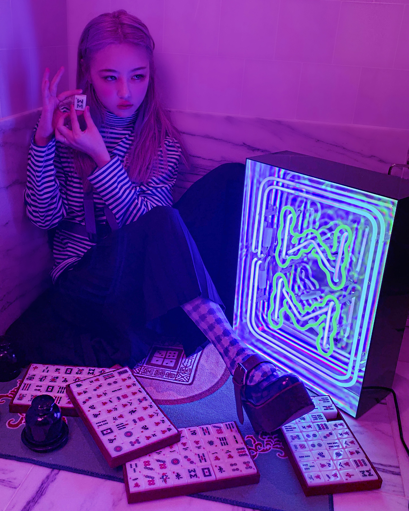 Juno Shen Mahjong Neon Sign