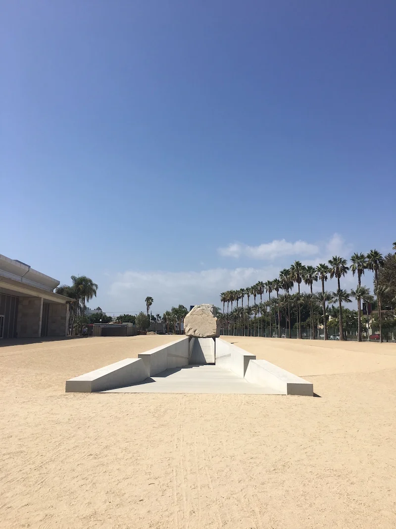 "Levitated Mass" at LACMA.