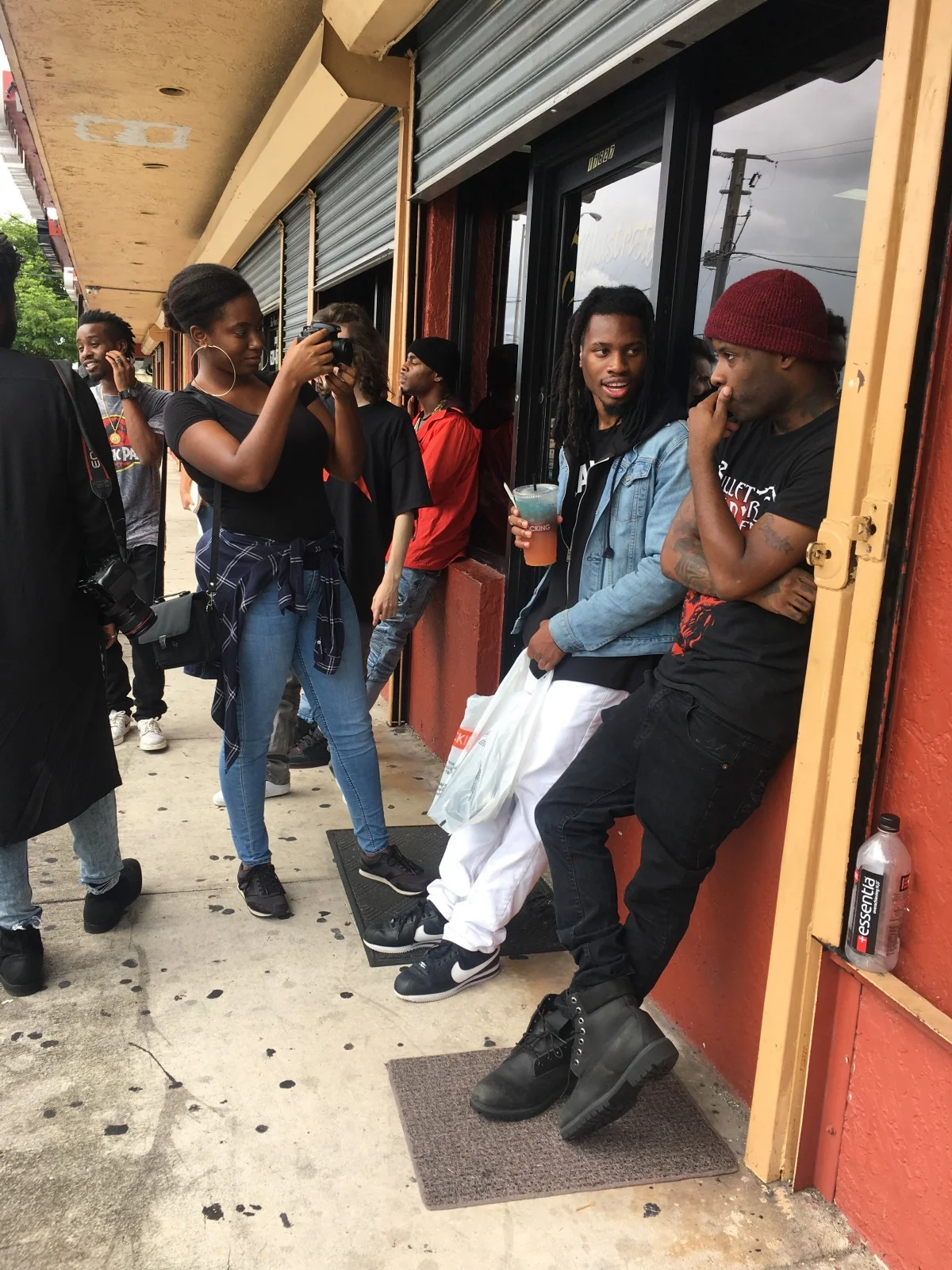 Behind the scenes: Filming in the “den” and Denzel and SpaceGhostPurrp catching up.