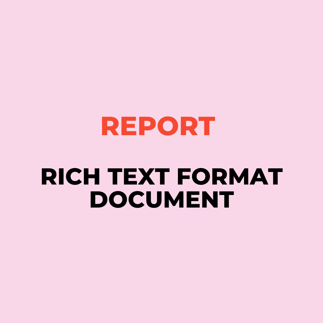 Report in rich text format