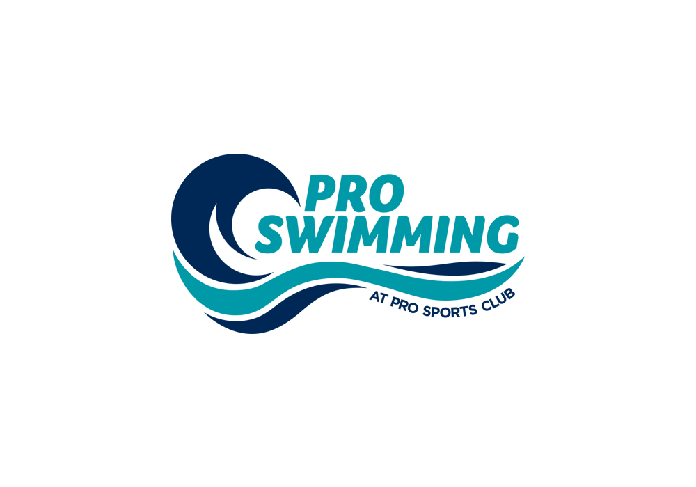 PRO Swimming. New logo for PRO Sports Club's masters swim team that competes locally in the Puget Sound area.