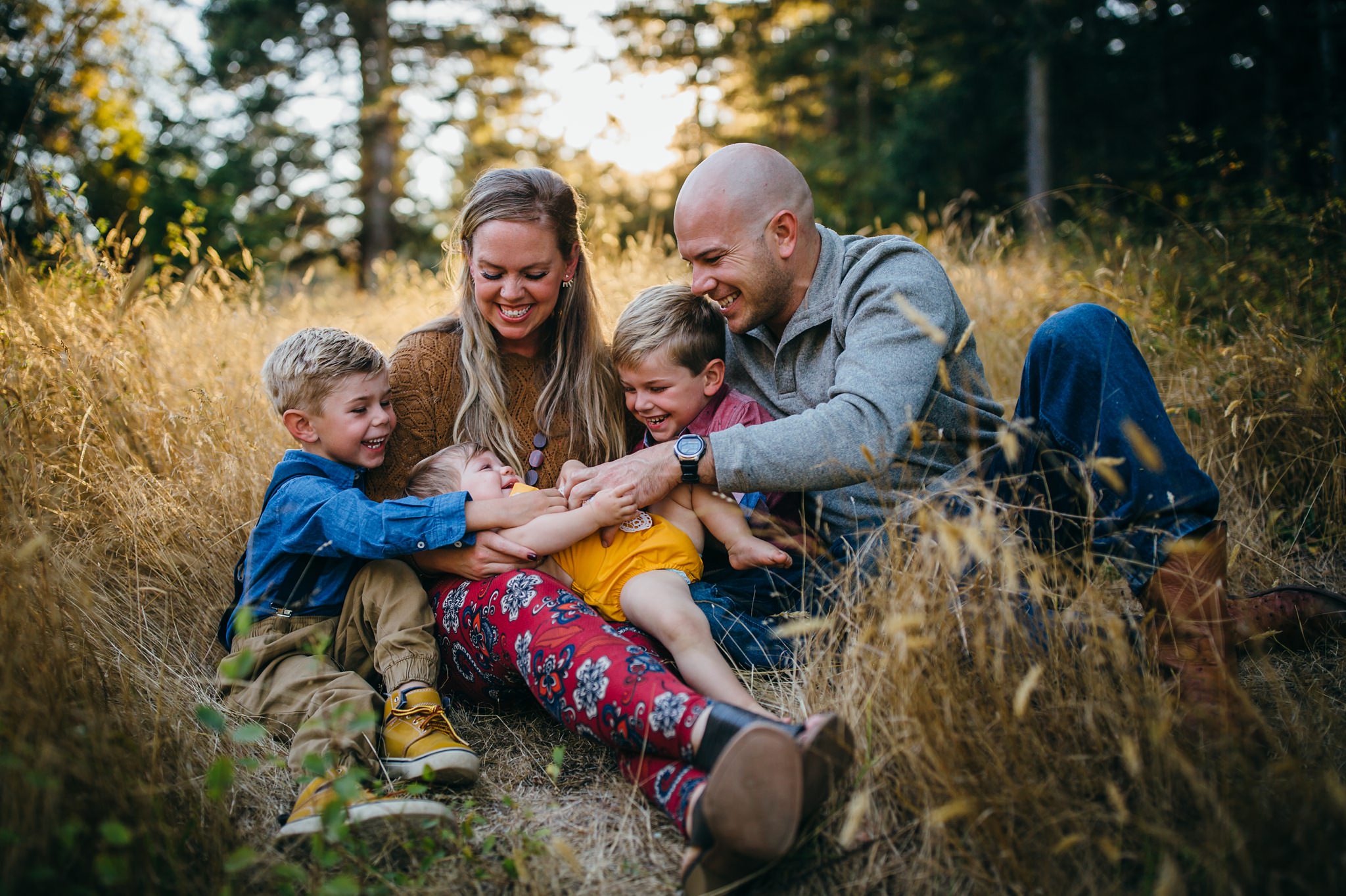 Sunset Family Pictures | Oak Harbor, WA Family Photographer