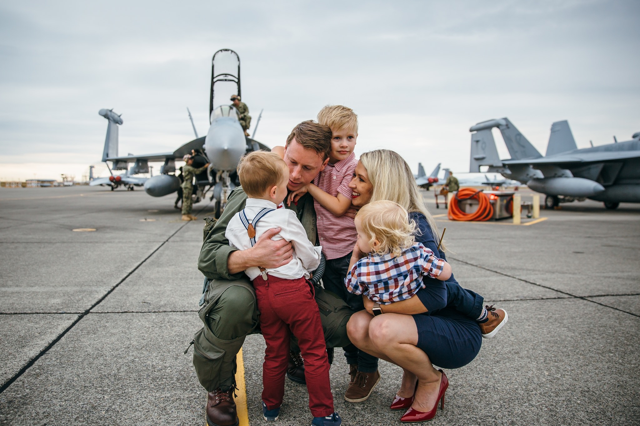 Military Family Homecoming | Whidbey Island Family Photographer