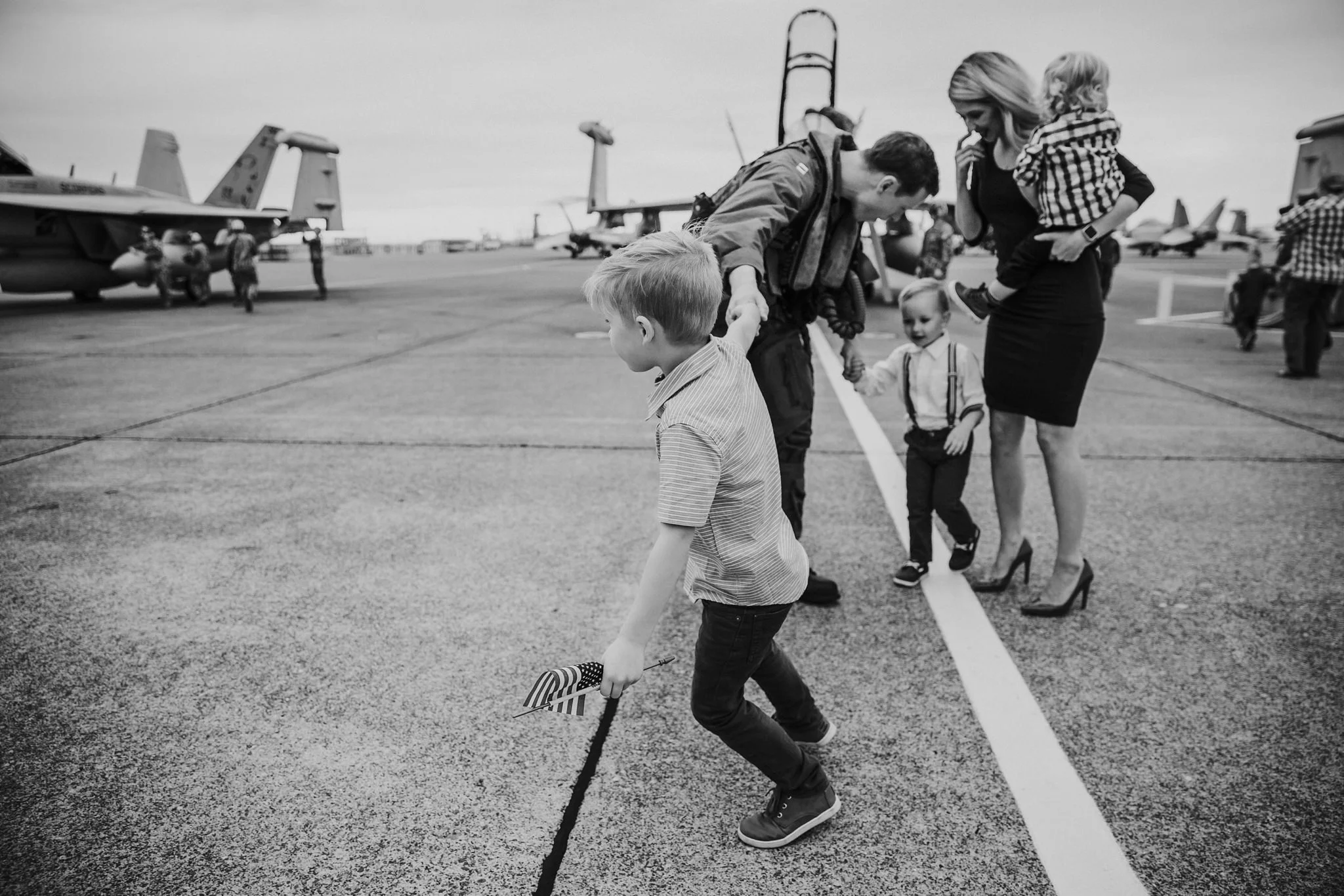 Military Family Homecoming | Whidbey Island Family Photographer