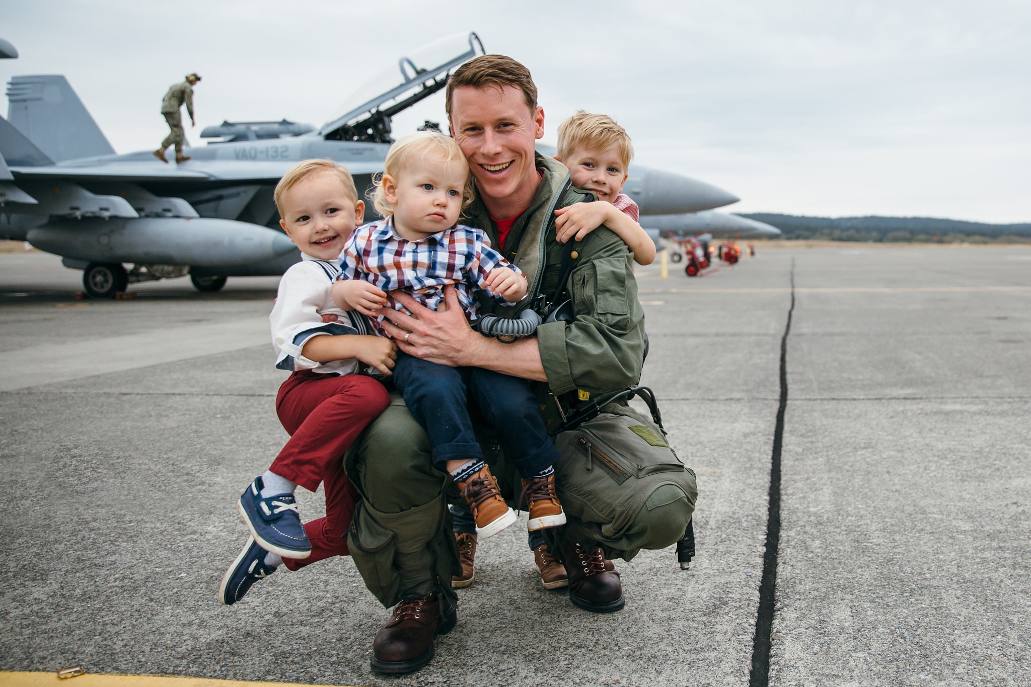 Military Family Homecoming | Whidbey Island Family Photographer