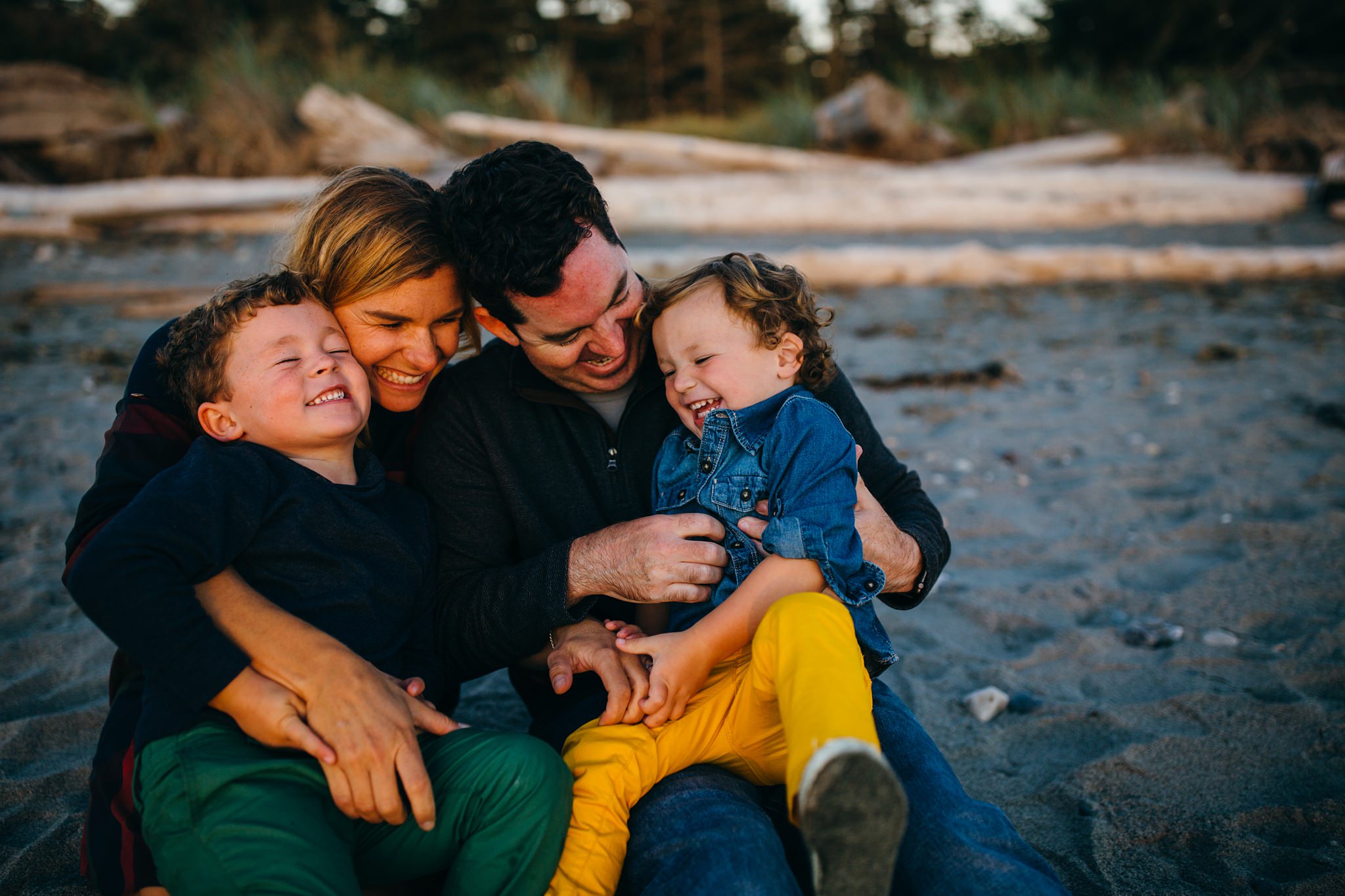 Fall Beach Family Pictures | Whidbey Island Photographer