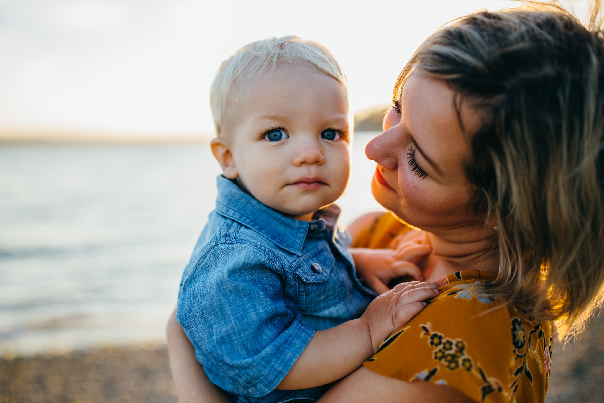 Sunset Family Portraits at Penn Cove | Whidbey Island Family Photographer