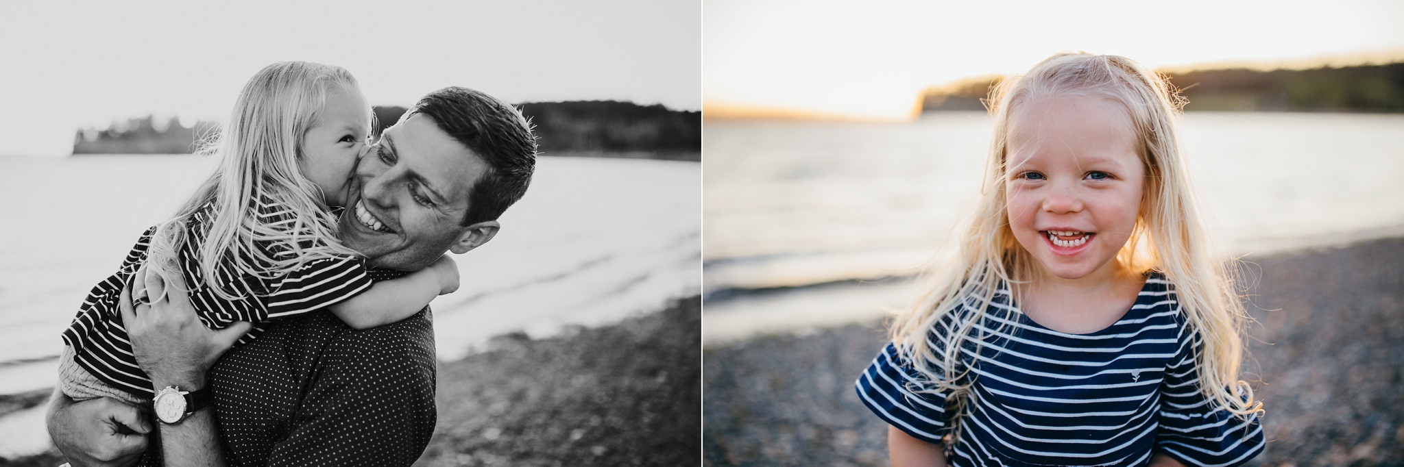 Sunset Family Portraits at Penn Cove | Whidbey Island Family Photographer