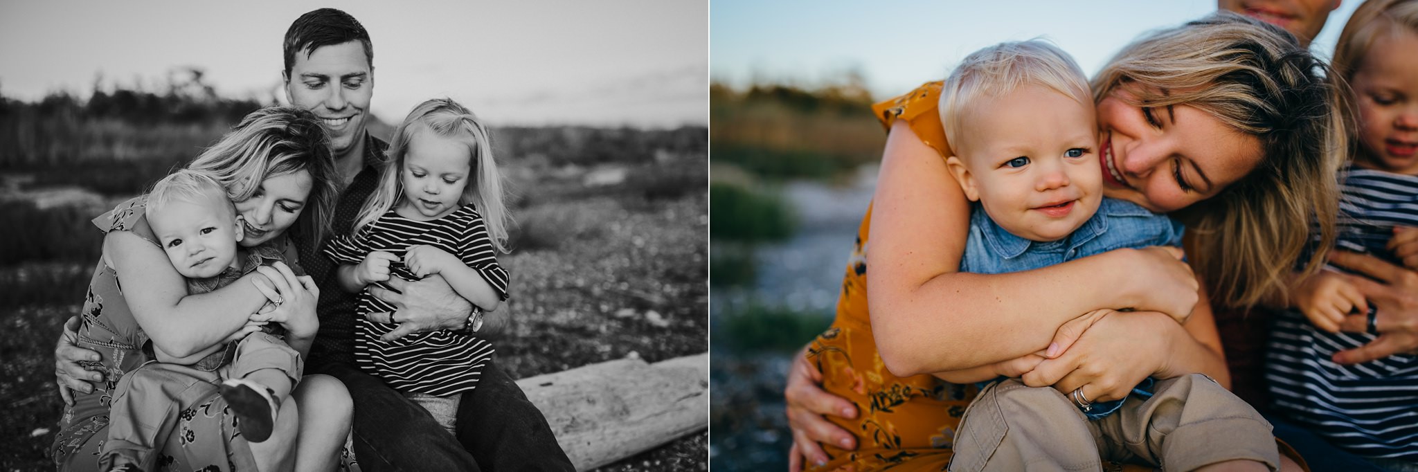 Sunset Family Portraits at Penn Cove | Whidbey Island Family Photographer