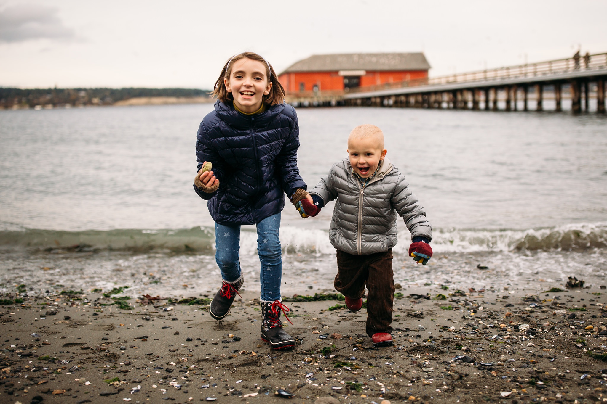 Whidbey Island family explores Coupeville Wharf | Coupeville, WA Family Photographer