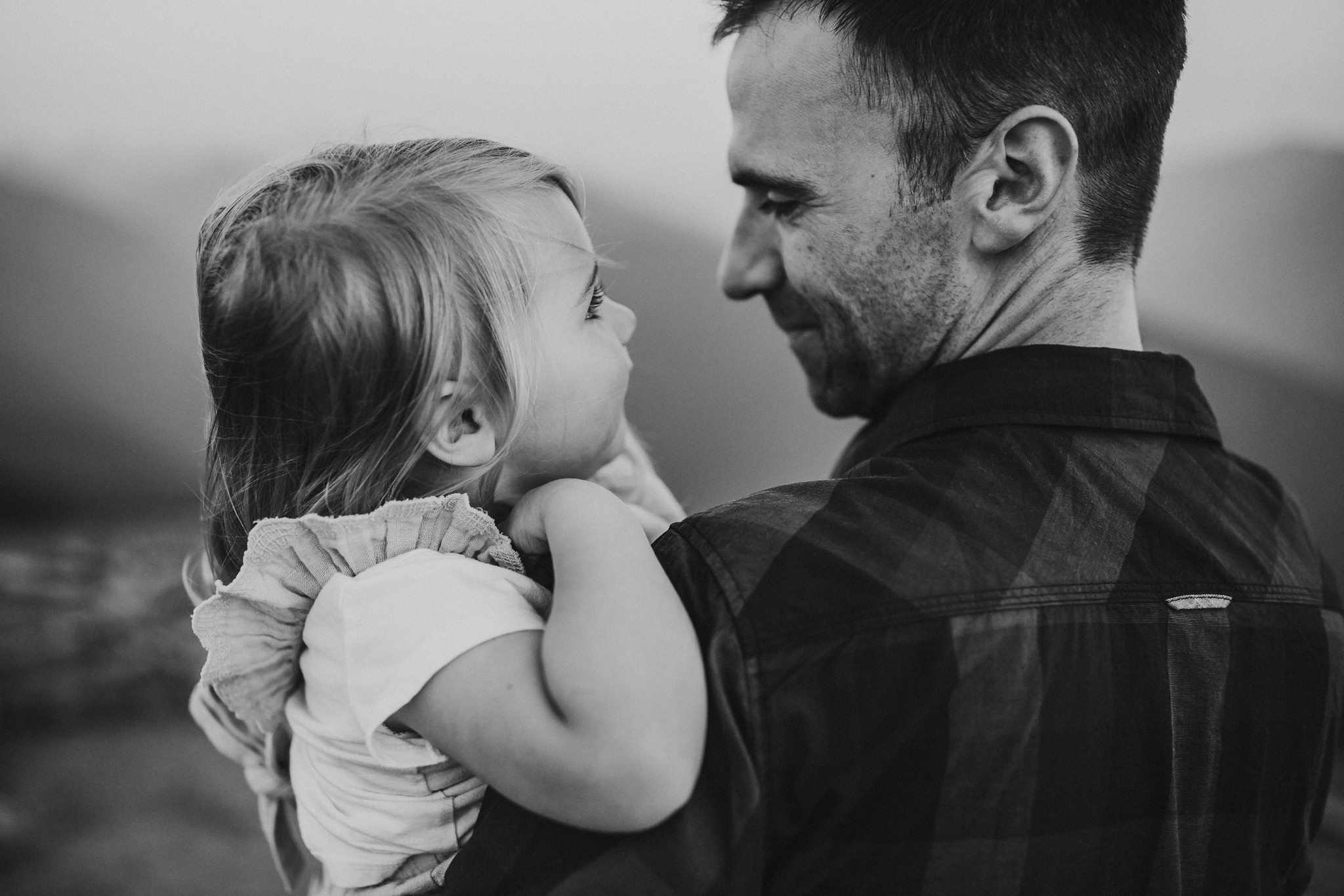 daughter laughs at father at hurricane ridge